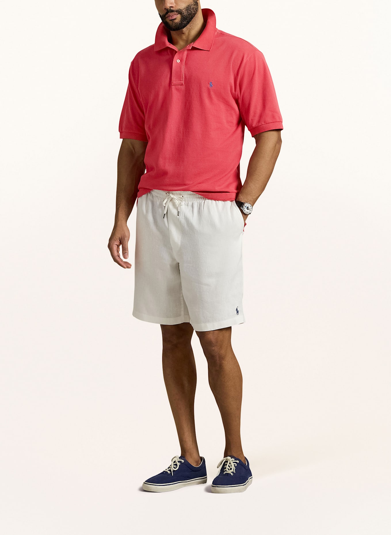 POLO RALPH LAUREN Big & Tall Piqué-Poloshirt: ROT