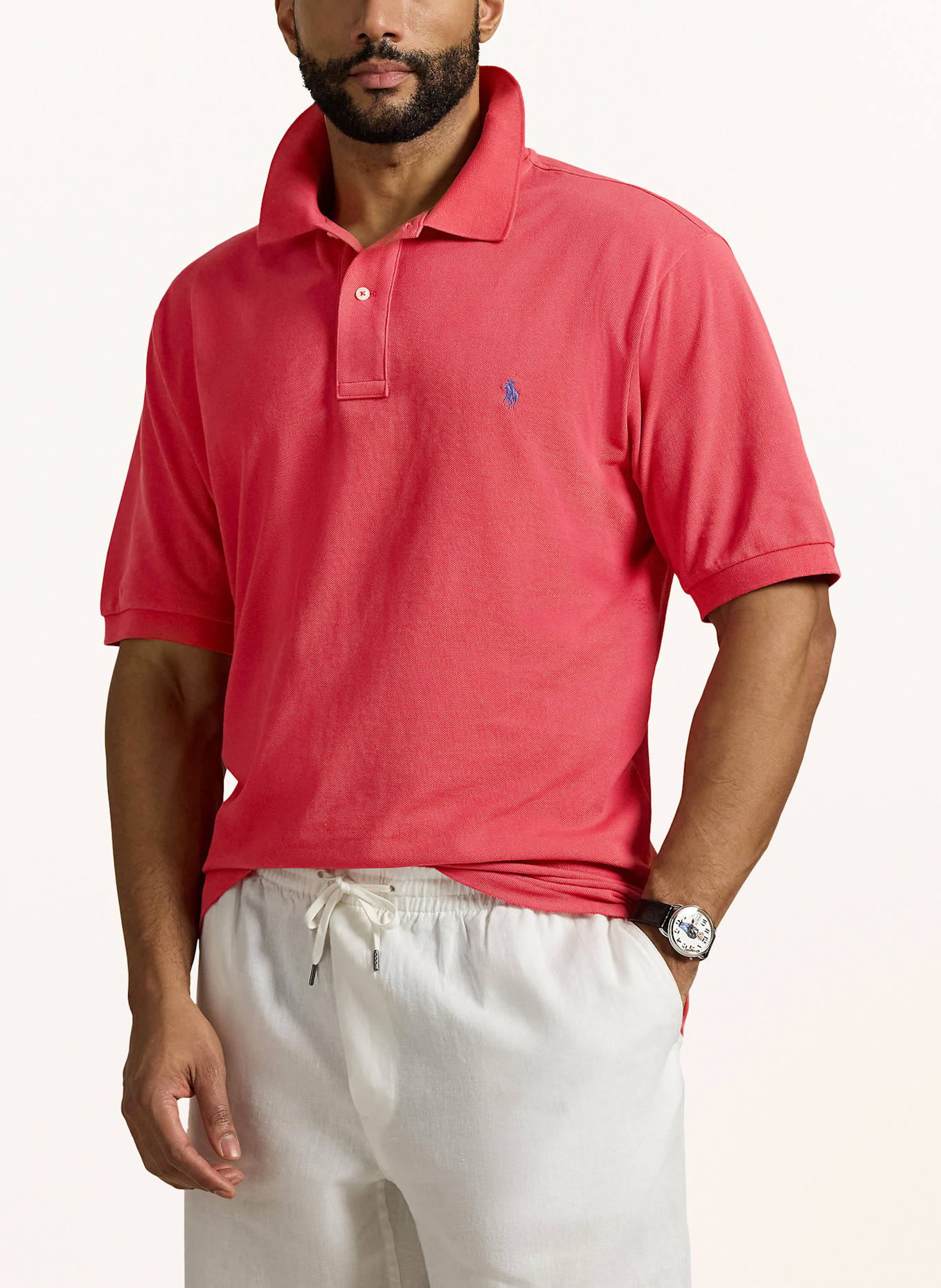 POLO RALPH LAUREN Big & Tall Piqué-Poloshirt: ROT