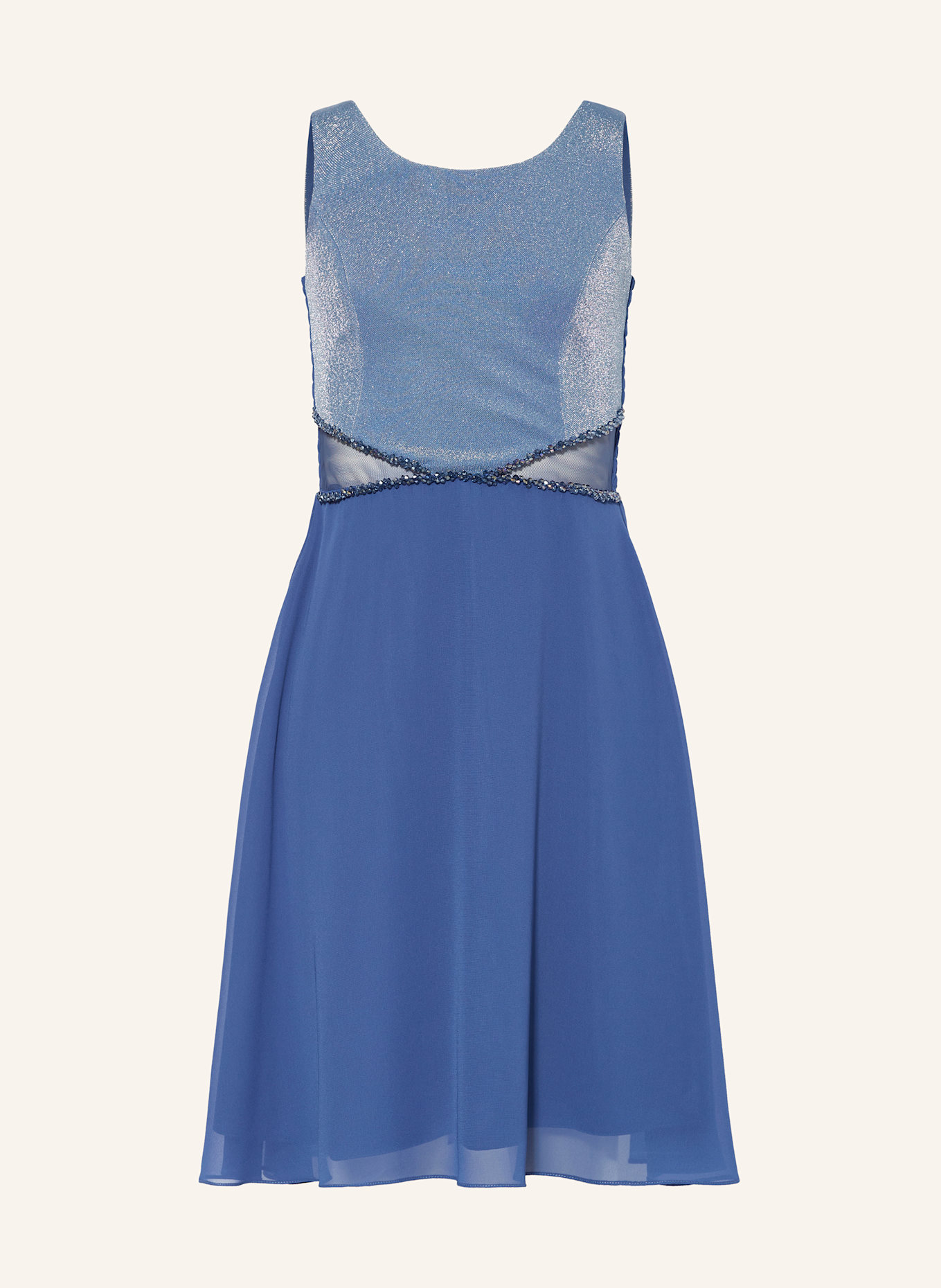 G.O.L. FINEST COLLECTION Kleid mit Glitzergarn und Cut-outs: BLAU