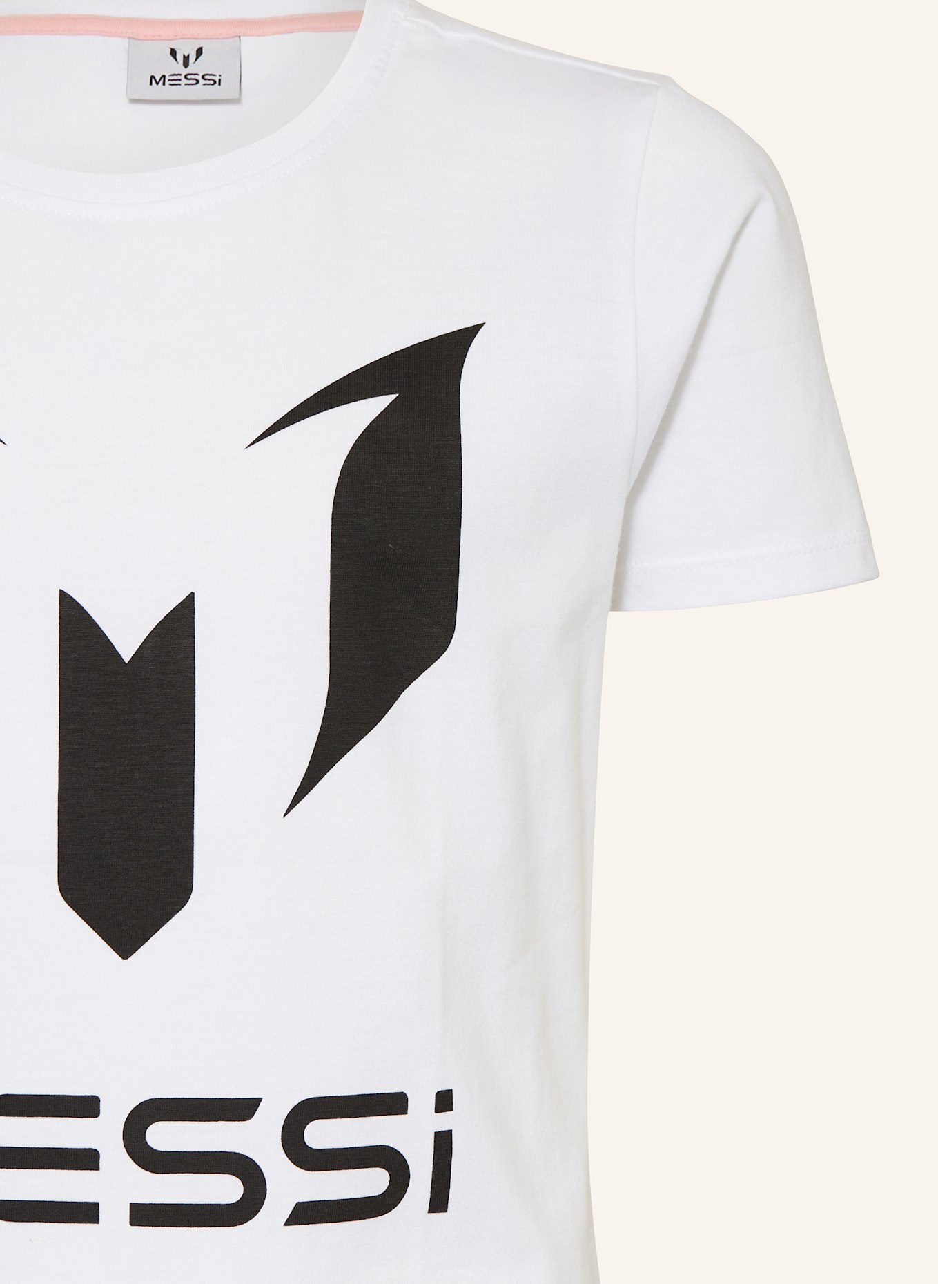 VINGINO T-shirt MESSI: BLANC / NOIR