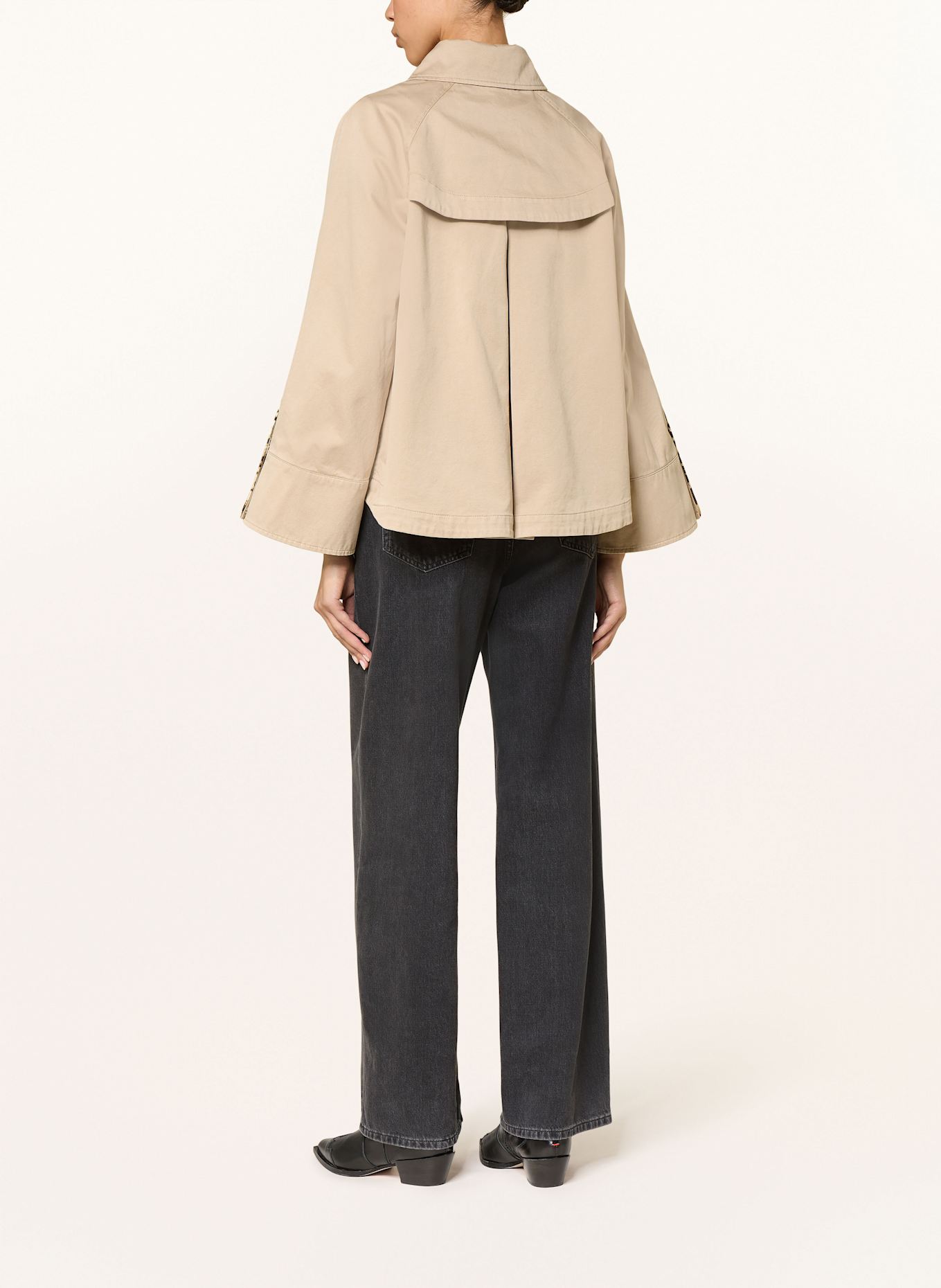 IQ STUDIO Cropped-Trenchcoat, Farbe: BEIGE (Bild 3)