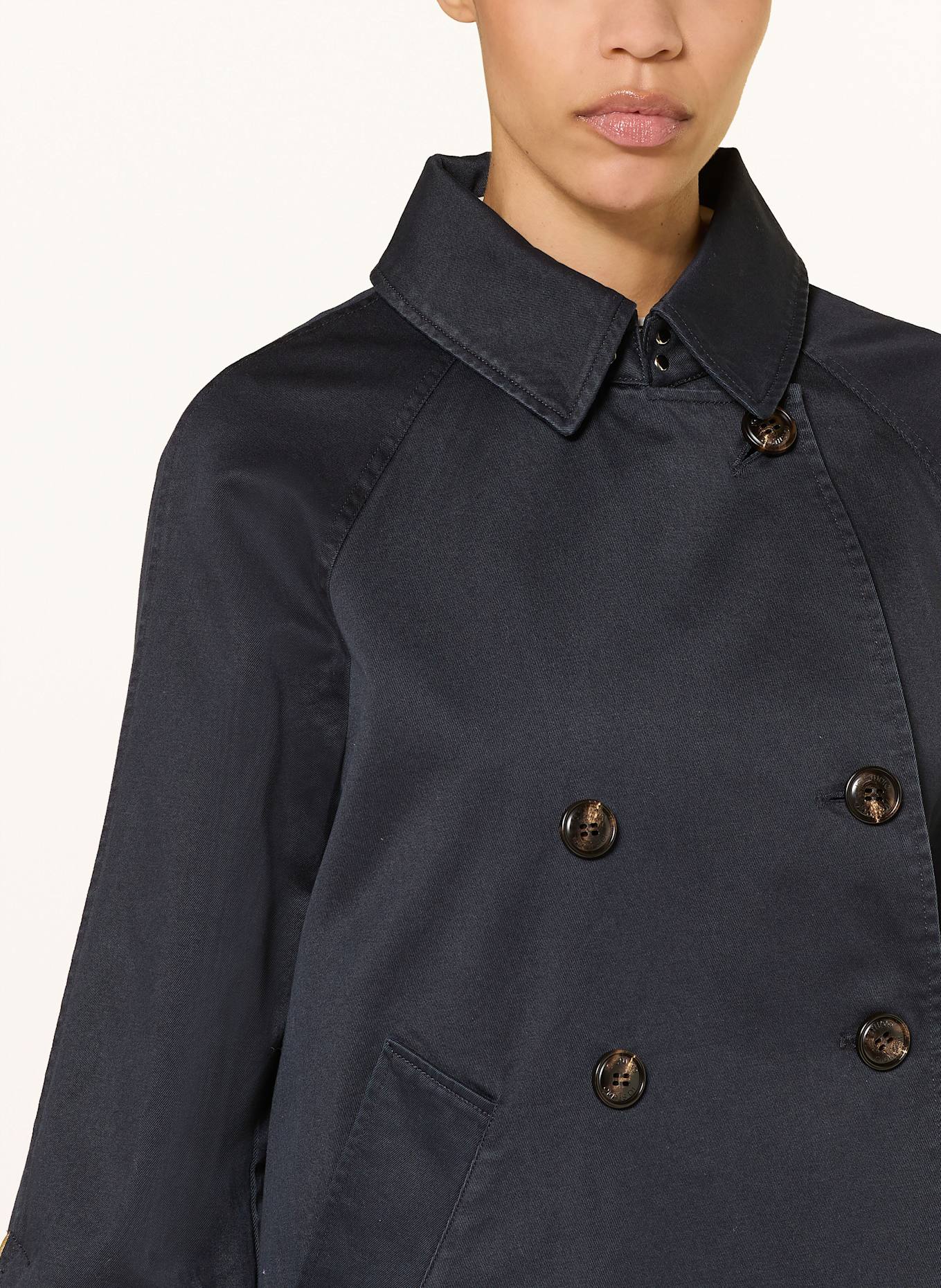 IQ STUDIO Trench-Jacke: DUNKELBLAU