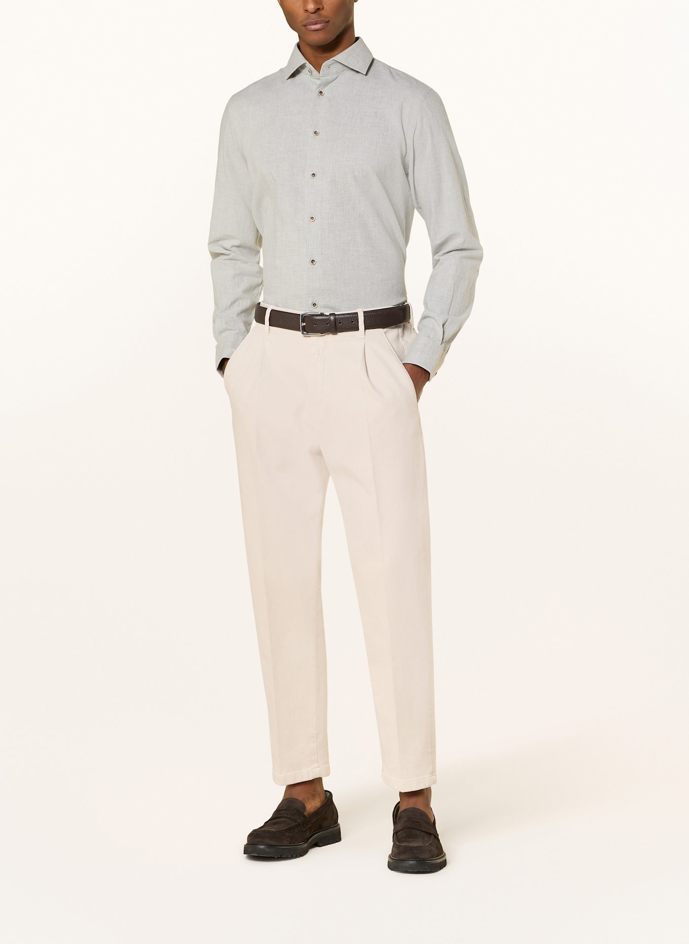 PROFUOMO Shirt slim fit: LIGHT GREEN