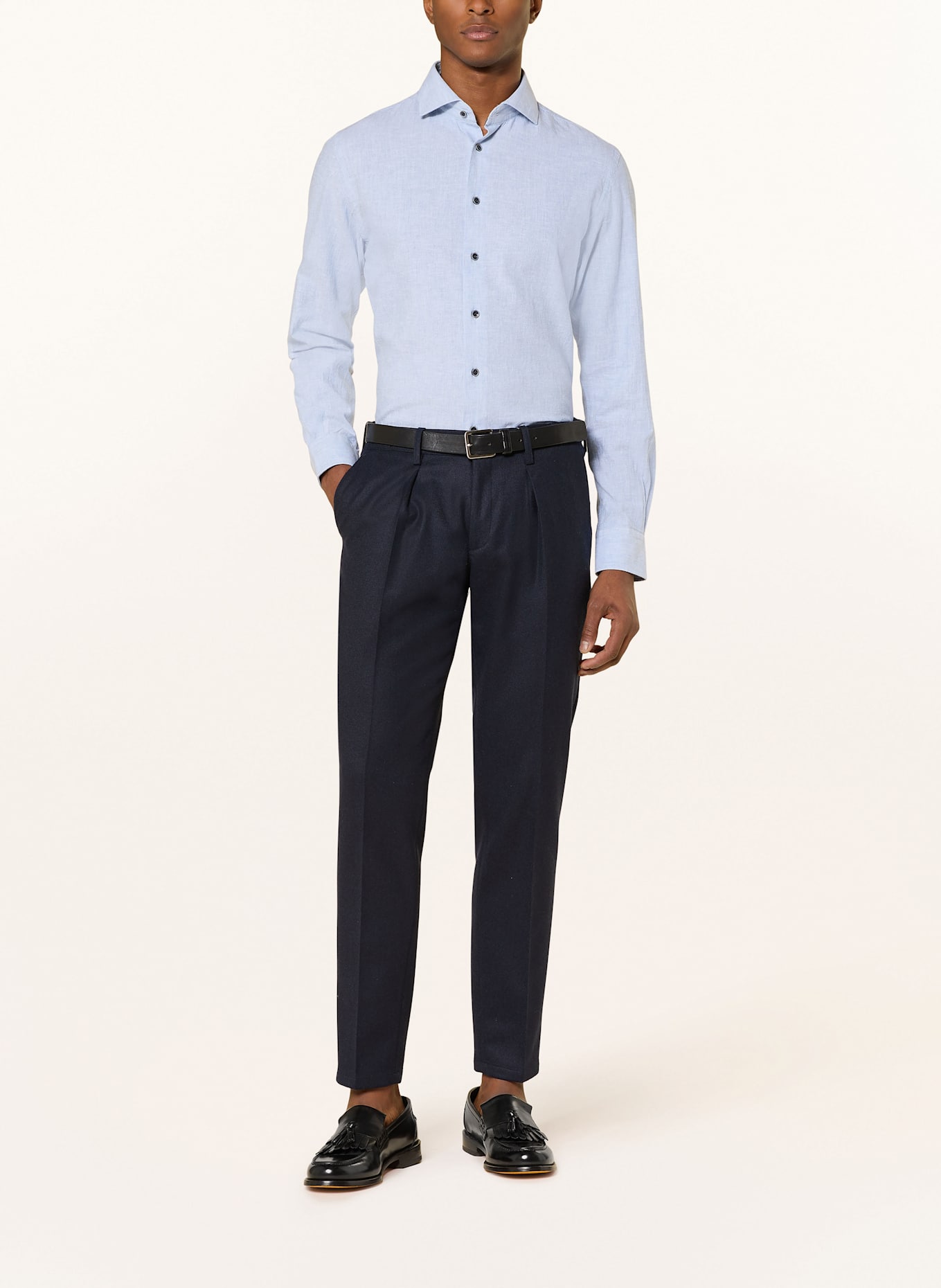 PROFUOMO Shirt slim fit: LIGHT BLUE
