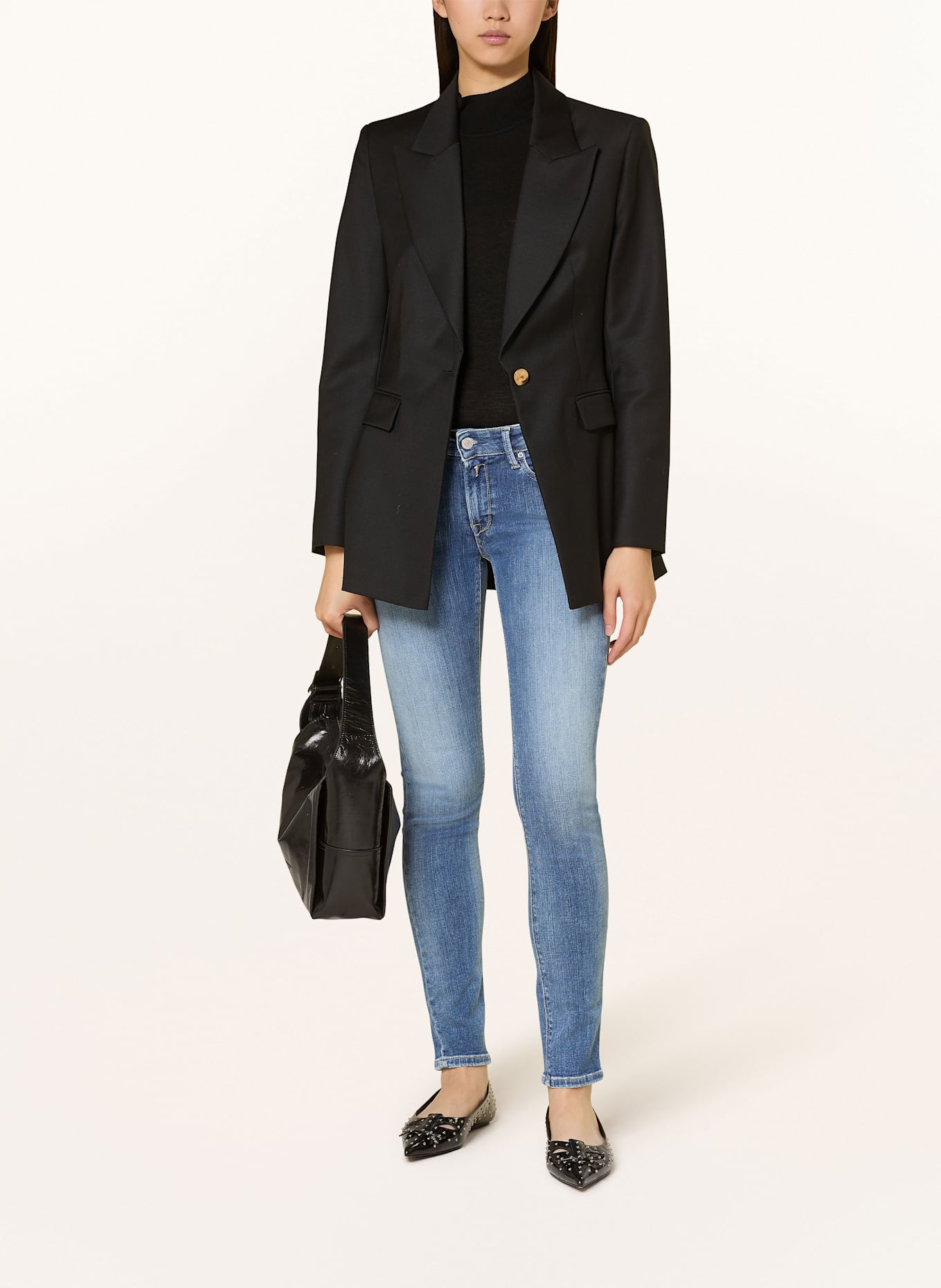 REPLAY Jeansy skinny NEW LUZ: 009 MEDIUM BLUE