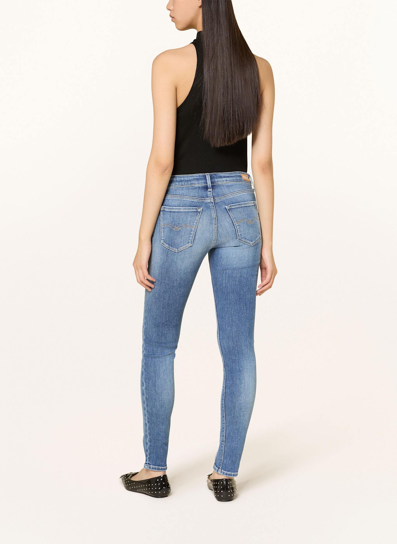 REPLAY Jeansy skinny NEW LUZ: 009 MEDIUM BLUE