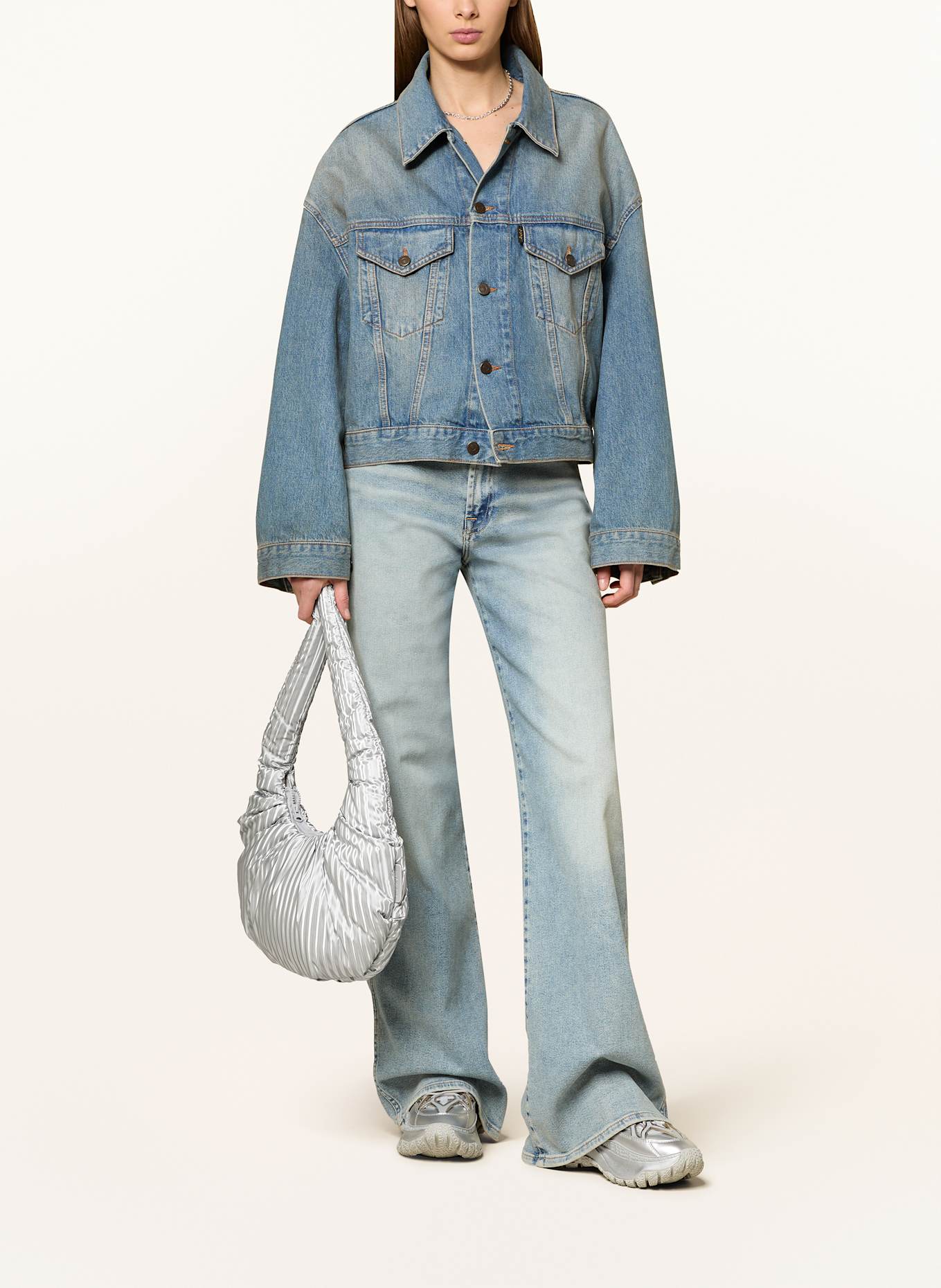 HEY MARLY Schultertasche LIFETIME SISTER MEDIUM: SILBER