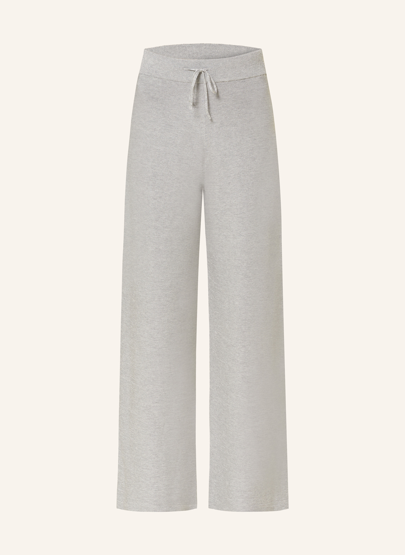 FABIANA FILIPPI Marlenehose mit Glitzergarn: HELLGRAU