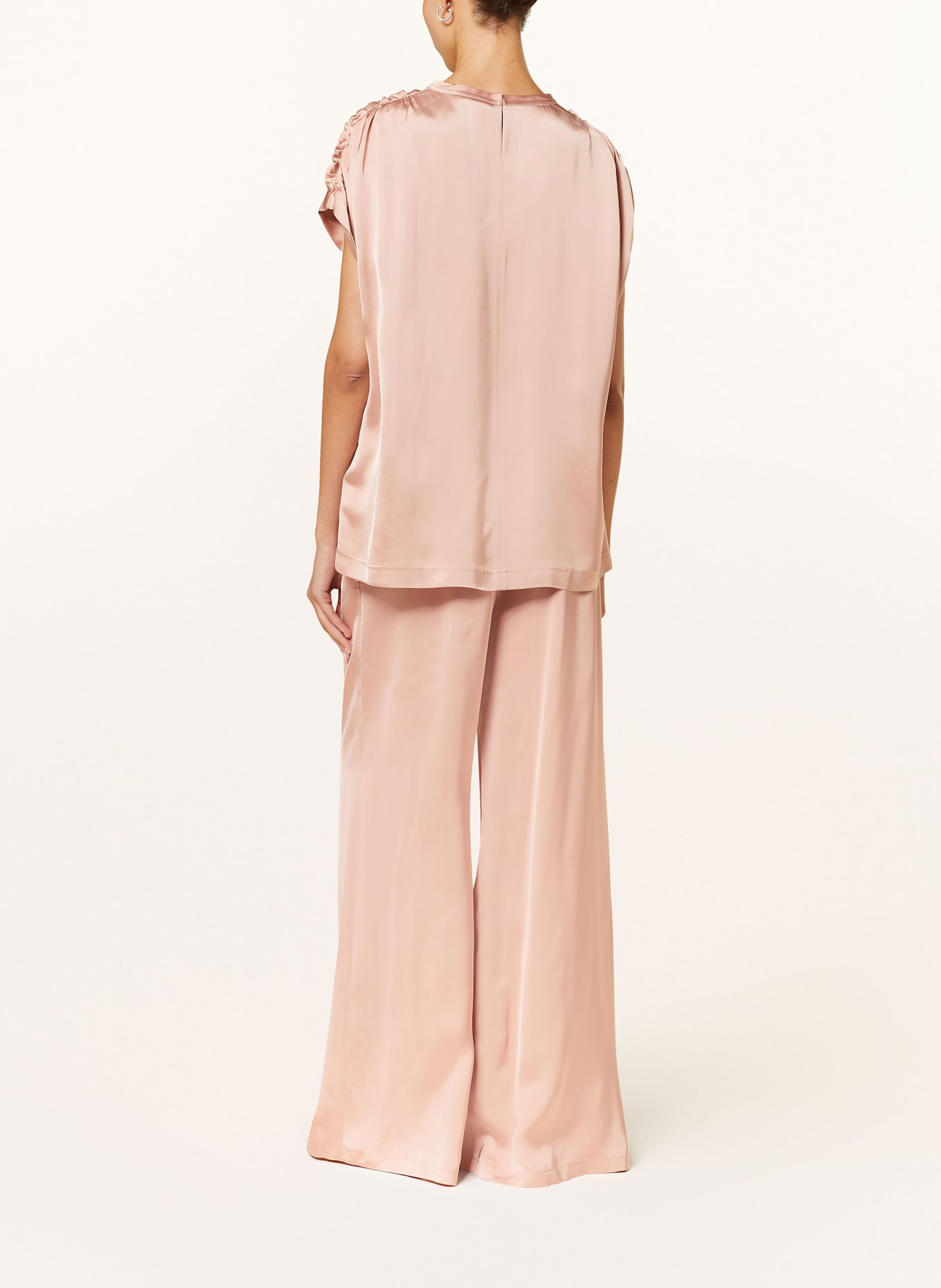 FABIANA FILIPPI Blusentop mit Rüschen: ROSÉ