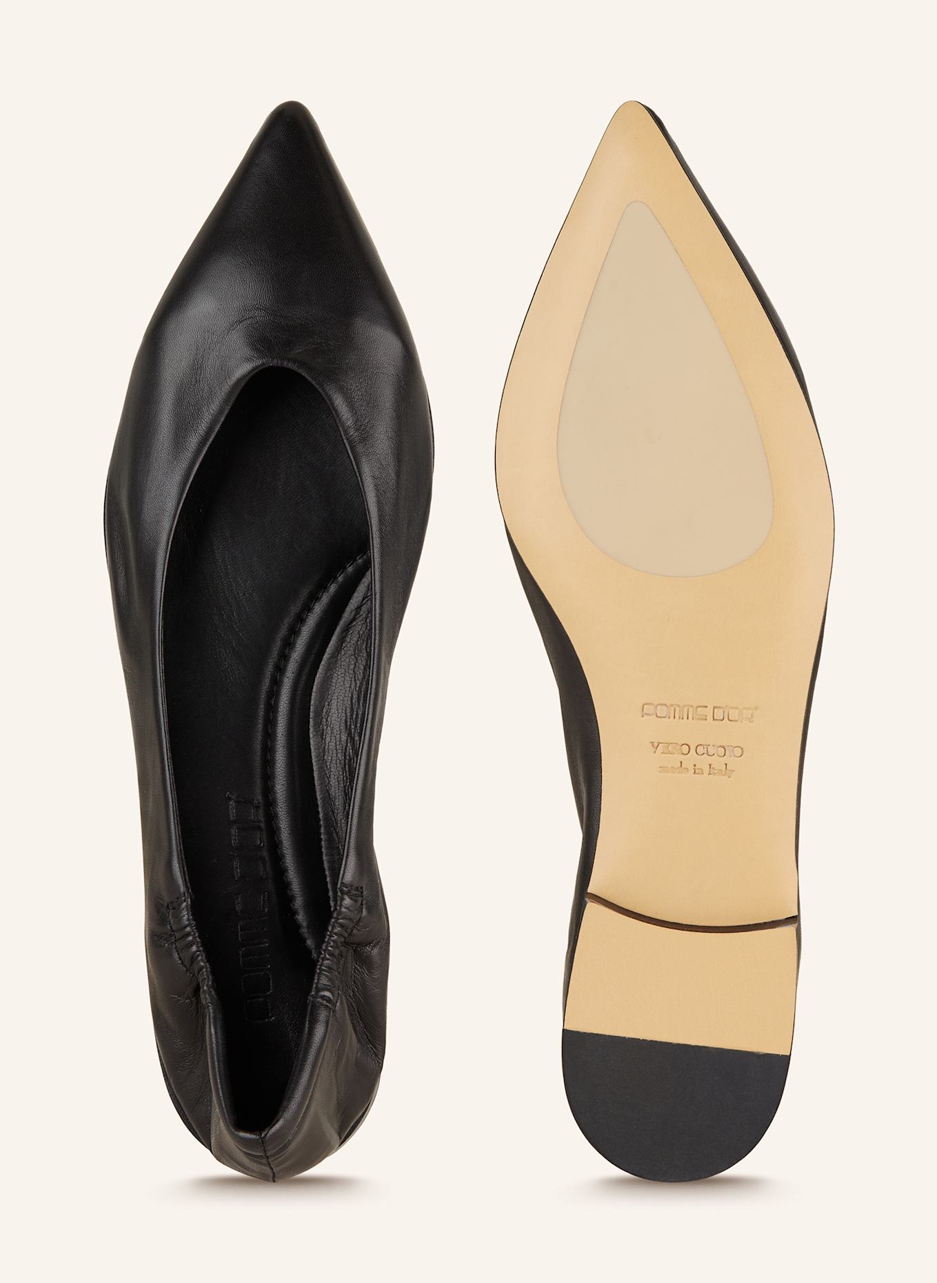 POMME D'OR Ballerinas INGRID: SCHWARZ