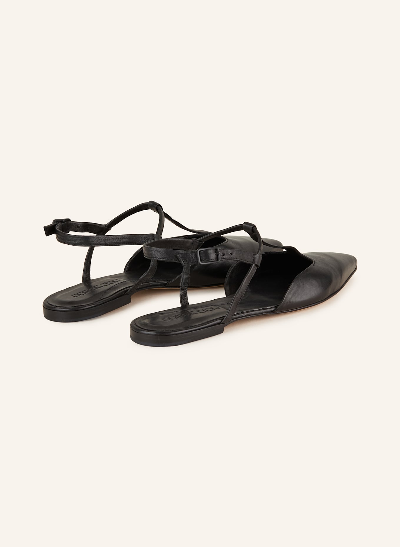 POMME D'OR Slingback ballerinas INGRID: BLACK