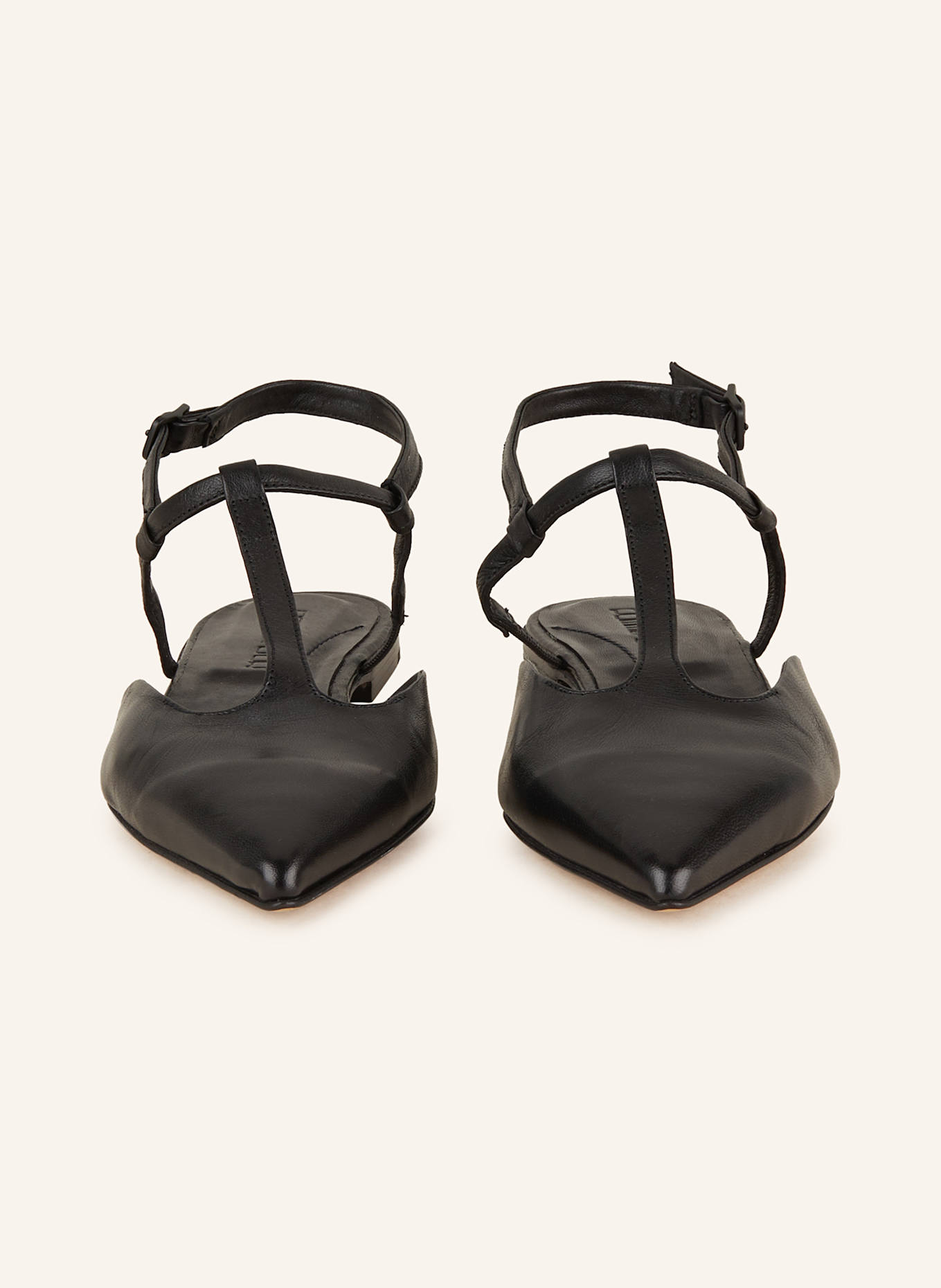 POMME D'OR Slingback ballerinas INGRID: BLACK
