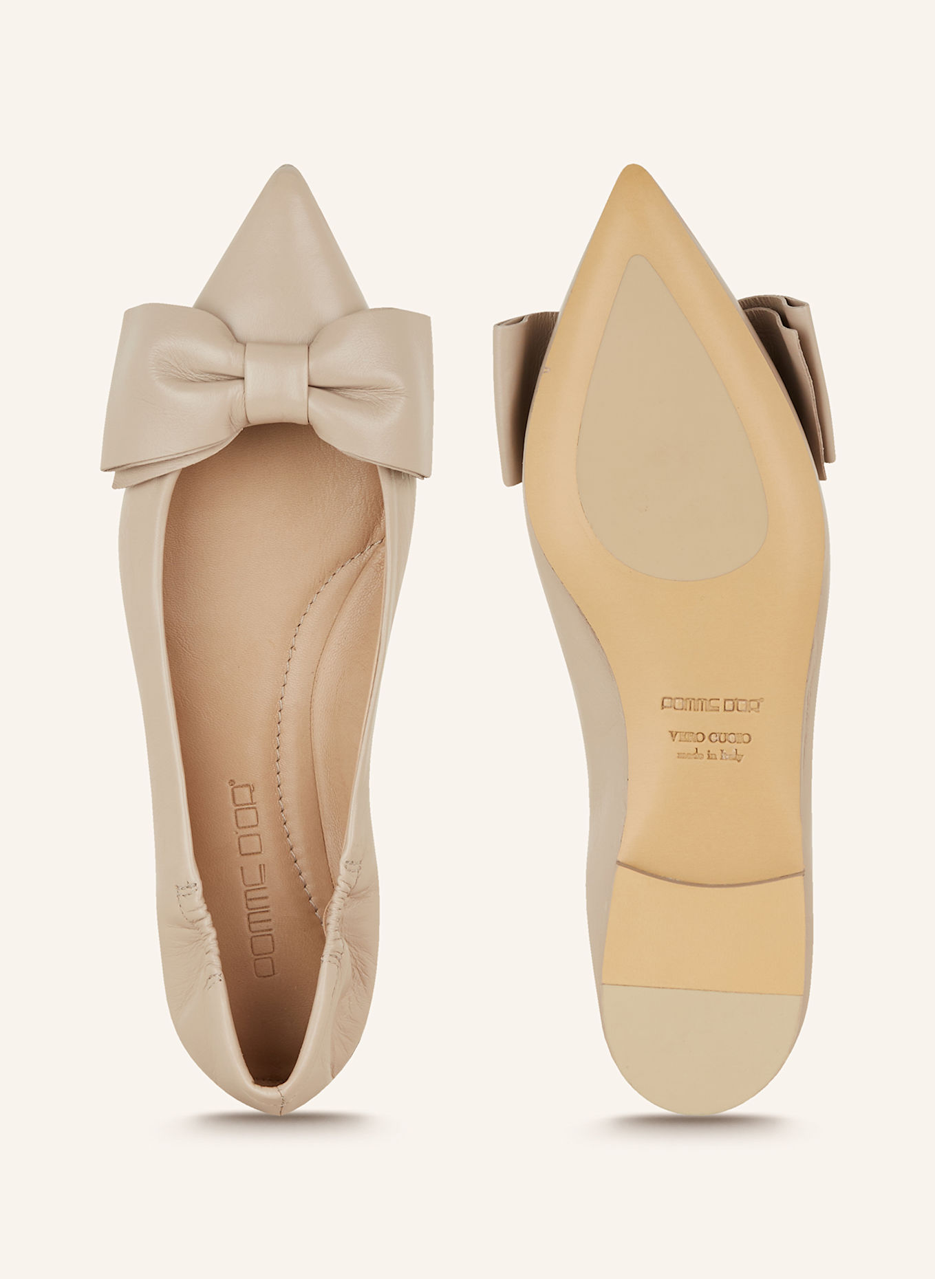 POMME D'OR Ballet flats INGRID: TAUPE