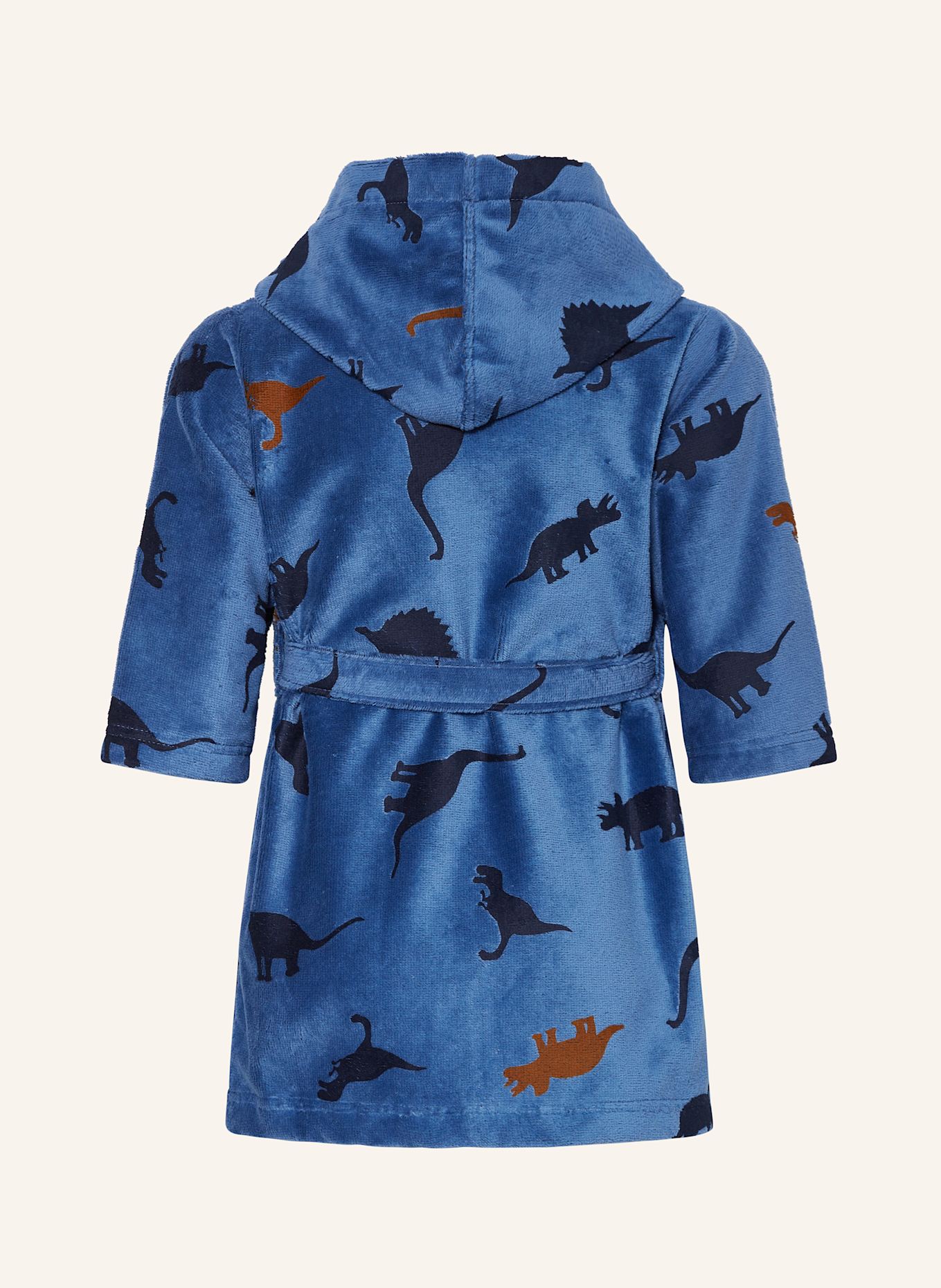 Sanetta Bademantel mit Kapuze: BLAU / DUNKELBLAU