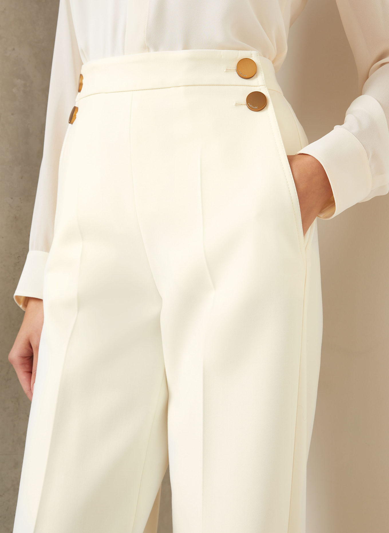Max Mara Spodnie marlena POLONIA: ECRU (Obrazek 6)