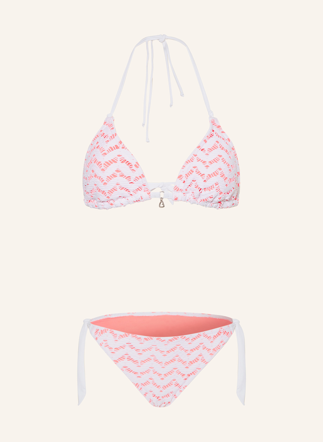 BANANA MOON Triangel-Bikini YERODASIA WAVEM: WEISS / PINK