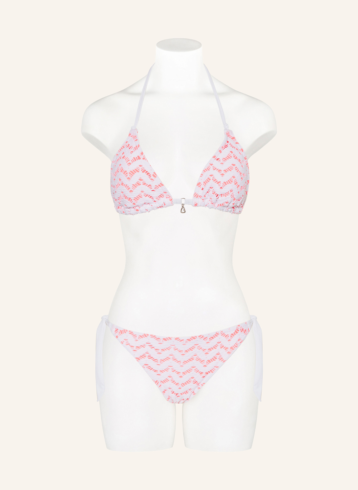 BANANA MOON Triangel-Bikini YERODASIA WAVEM: WEISS / PINK