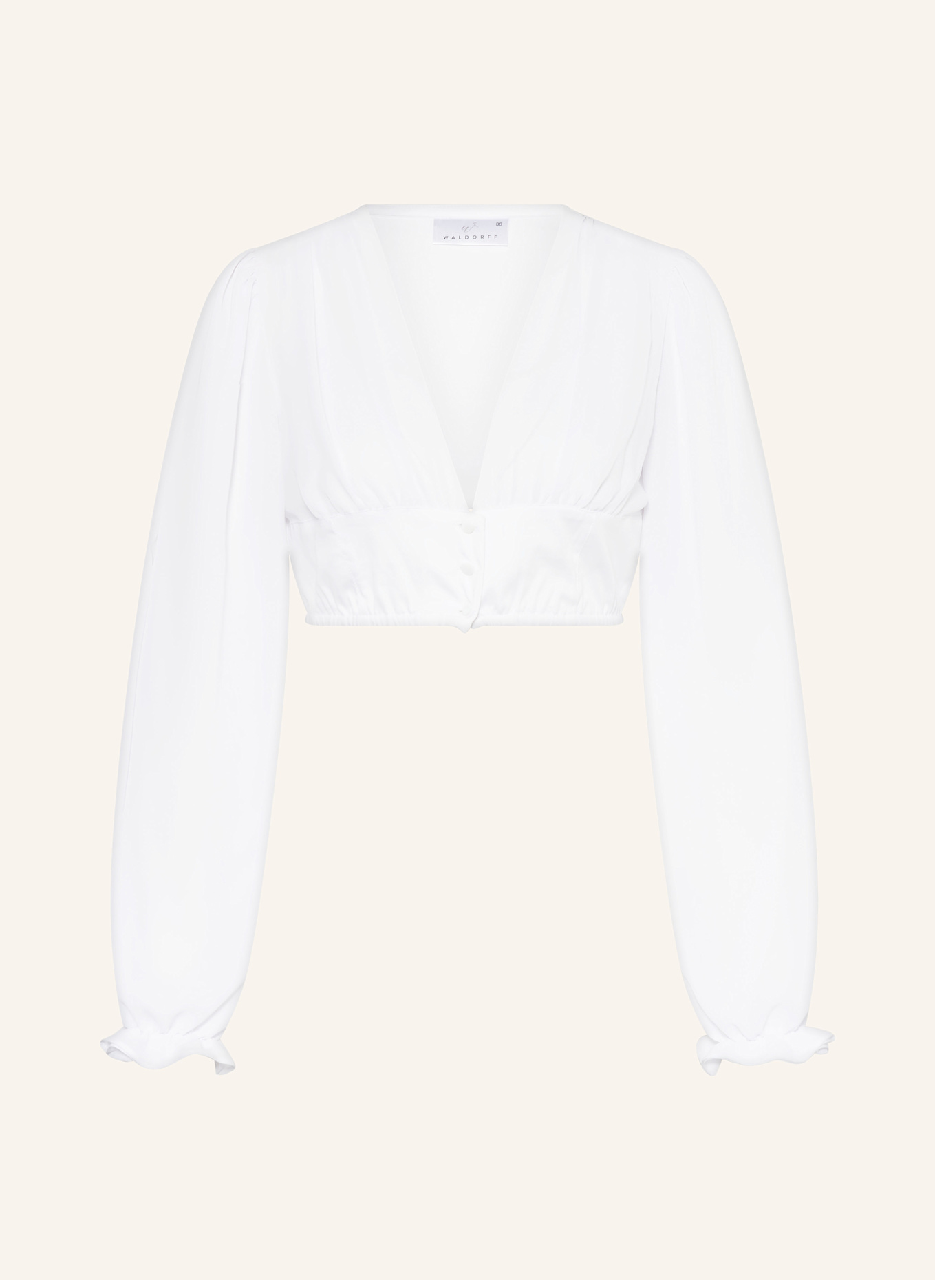 WALDORFF Dirndlbluse mit Cut-outs: WEISS