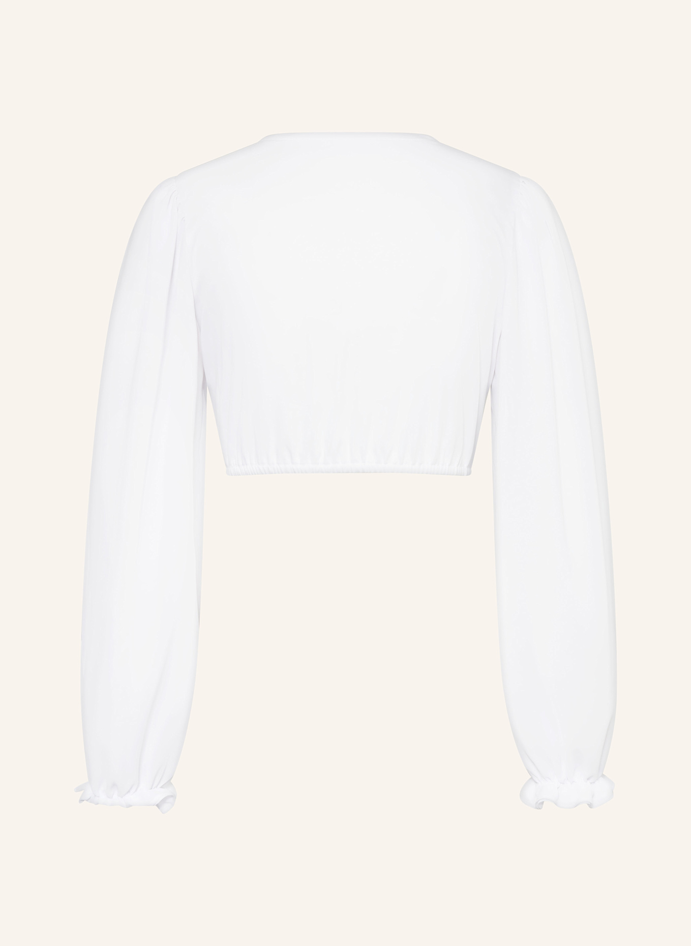WALDORFF Dirndlbluse mit Cut-outs: WEISS