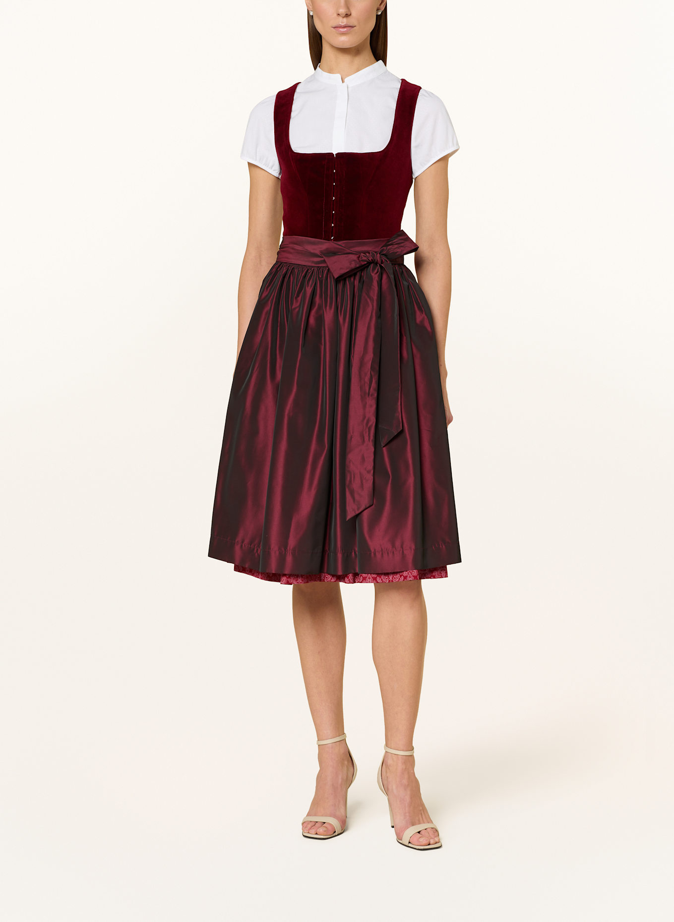 WALDORFF Dirndl halenka: BÍLÁ