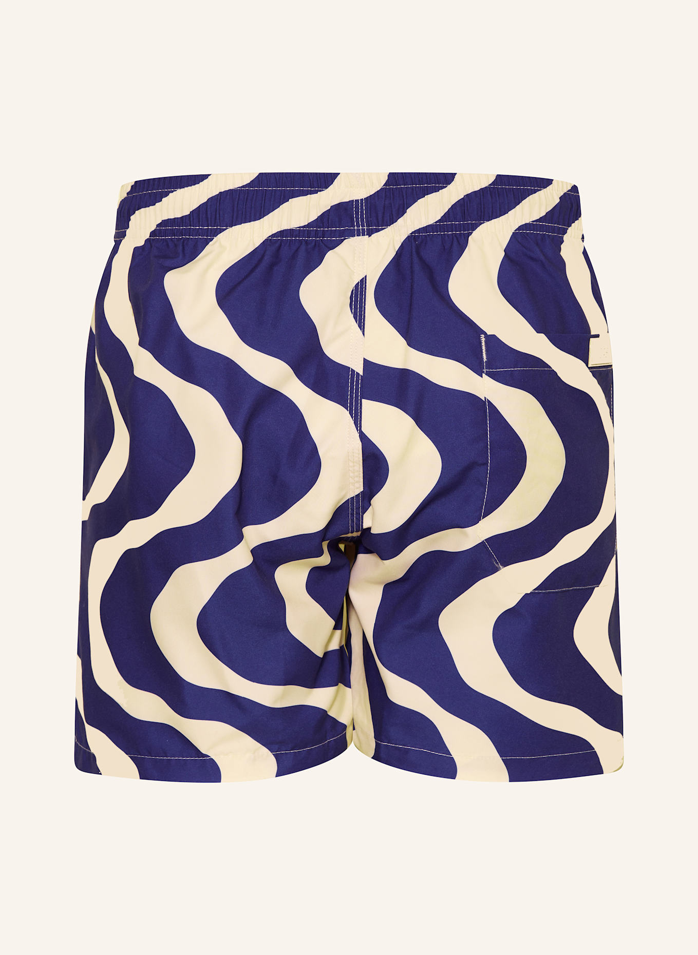 OAS Kąpielówki bokserki BLUE RIPPLING: NIEBIESKI / ECRU