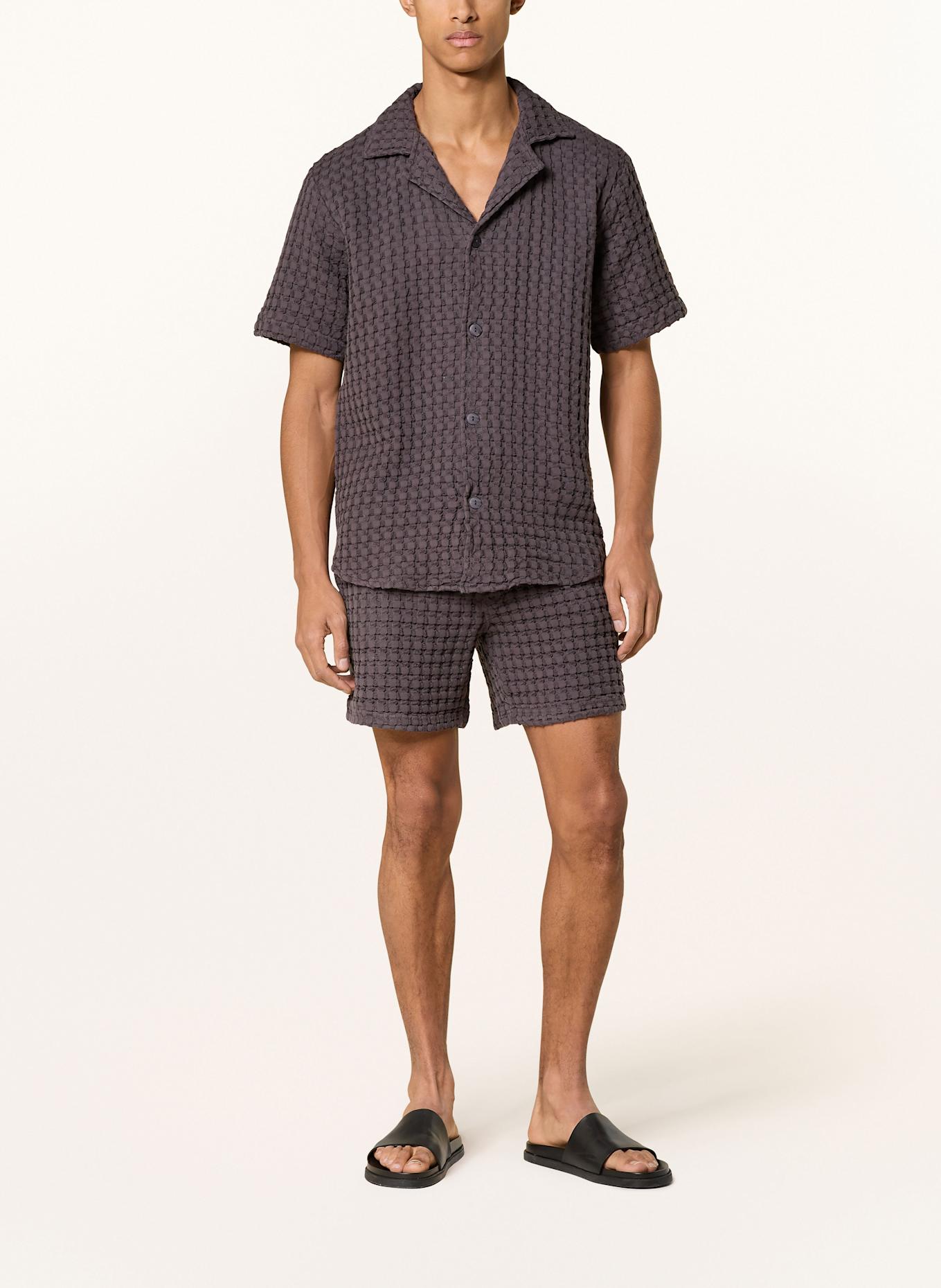 OAS Resorthemd NEARLY BLACK Comfort Fit: DUNKELGRAU