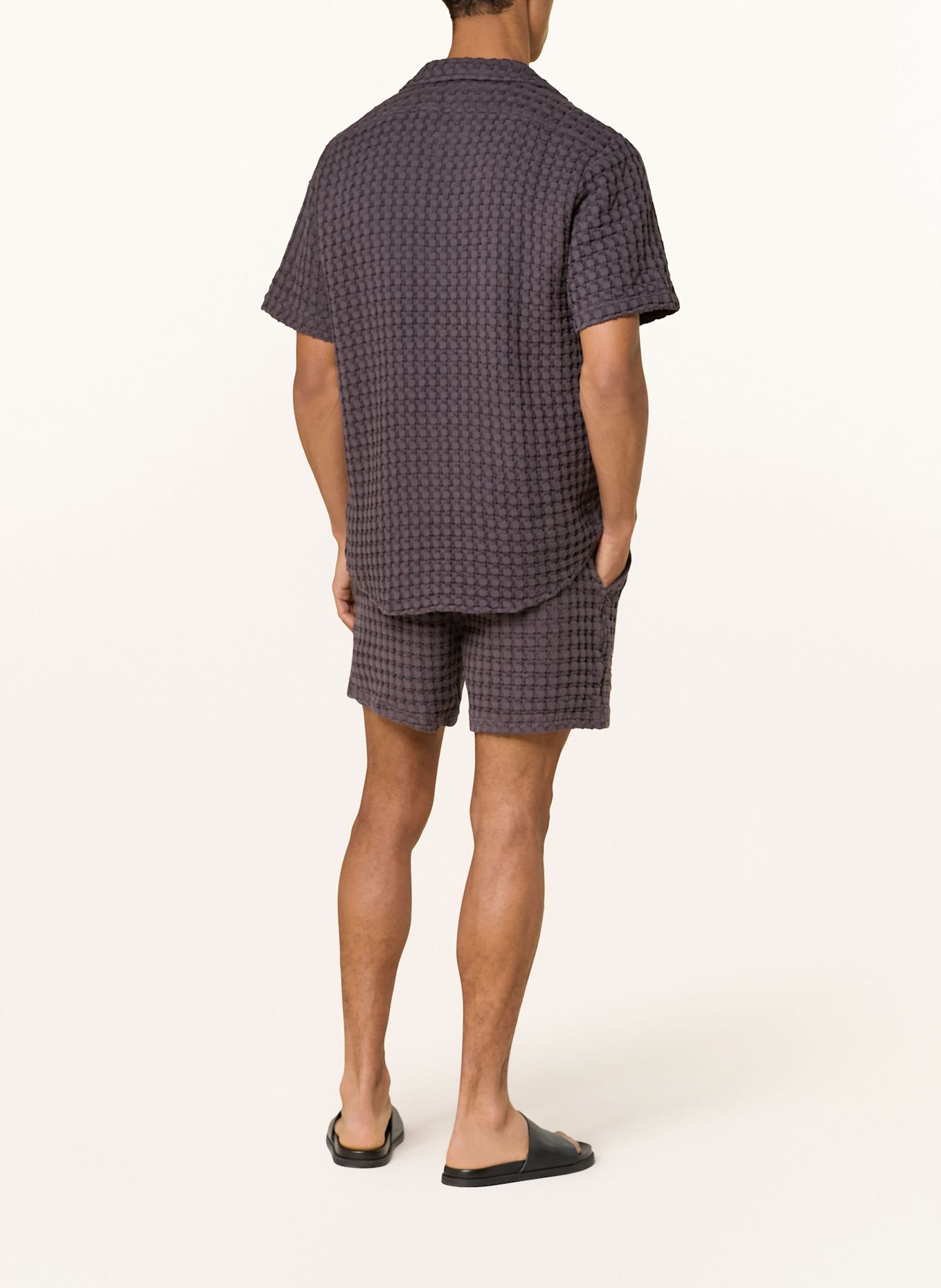 OAS Resorthemd NEARLY BLACK Comfort Fit: DUNKELGRAU