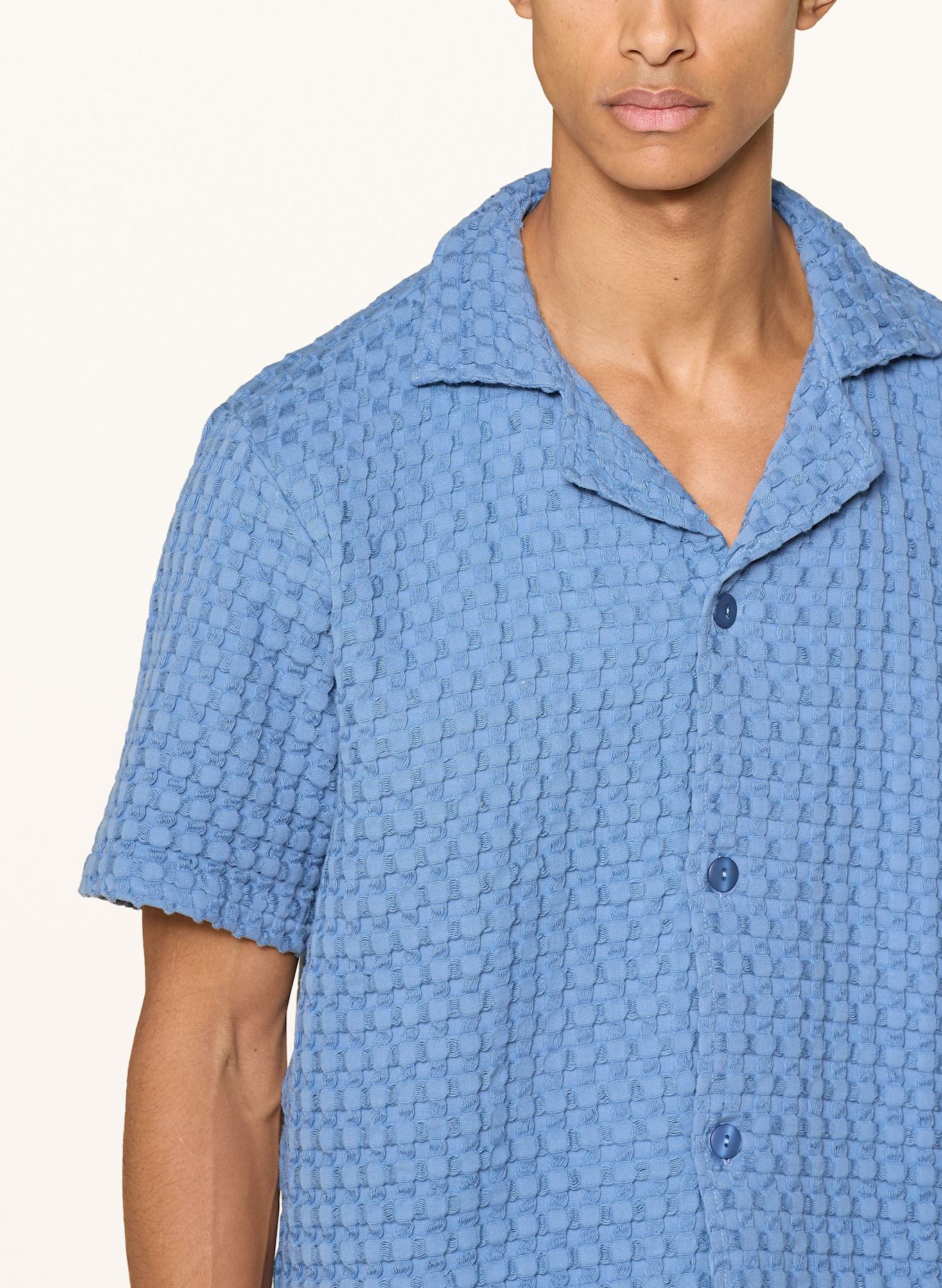 OAS Resorthemd NEARLY BLACK Comfort Fit: BLAU