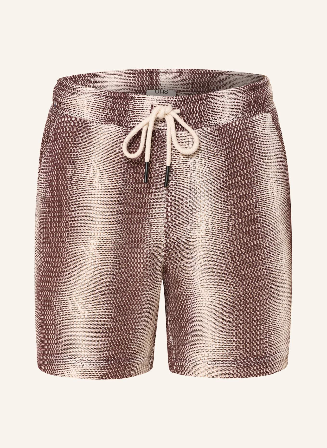 OAS Shorts MERLO ECHO: CREME / DUNKELBRAUN
