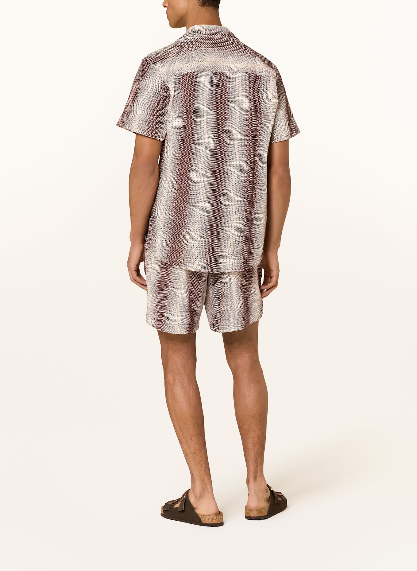 OAS Shorts MERLO ECHO: CREME / DUNKELBRAUN