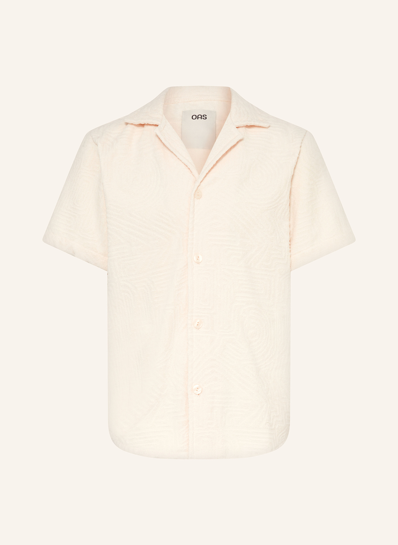 OAS Resorthemd CREAM GOLCONDA Comfort Fit aus Frottee: ECRU