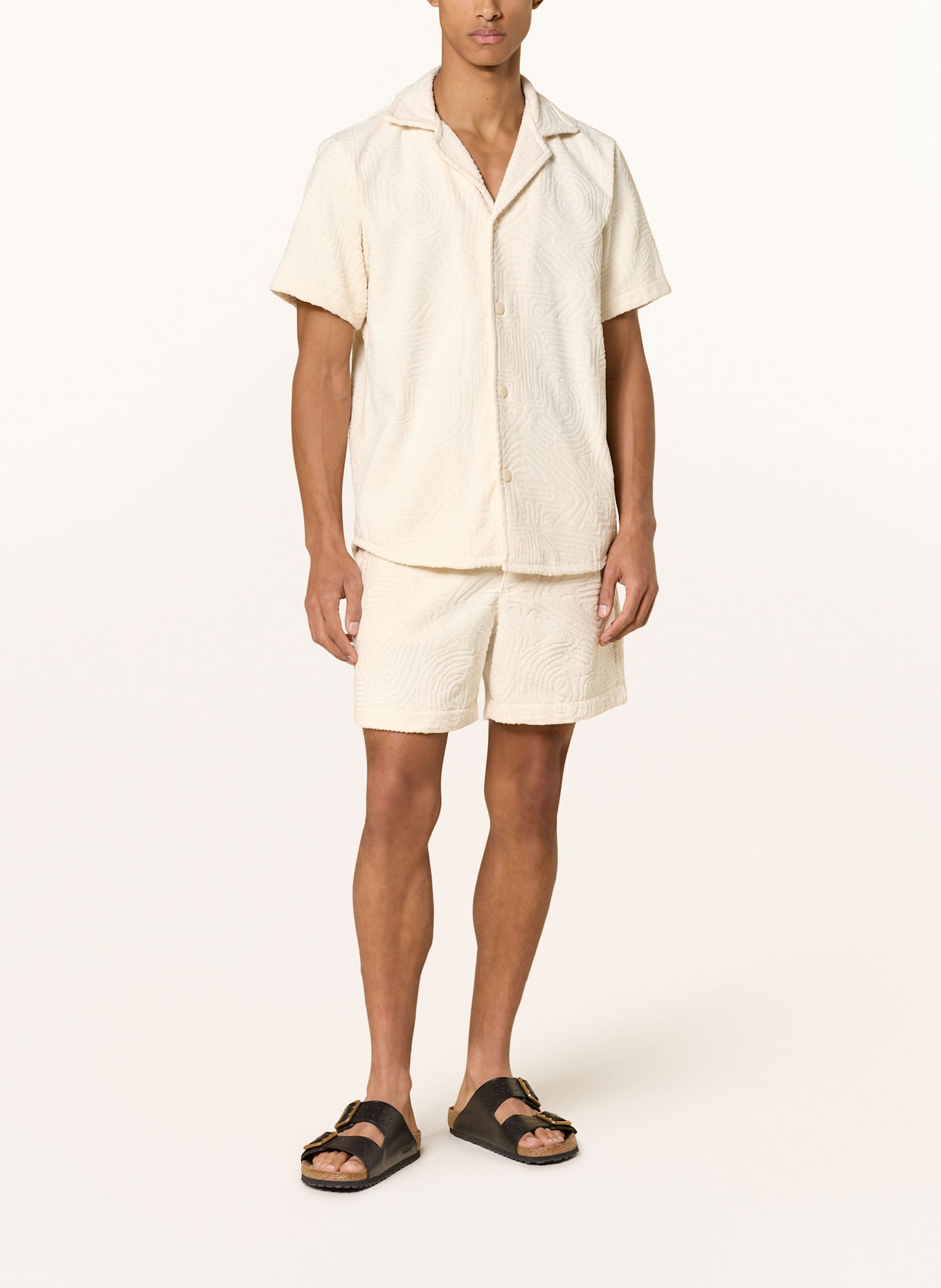 OAS Resorthemd CREAM GOLCONDA Comfort Fit aus Frottee: ECRU