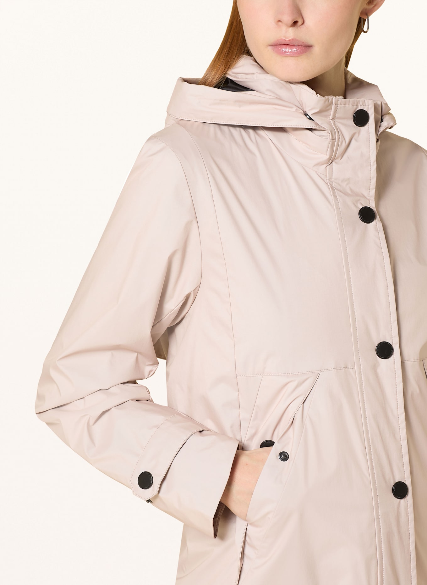 CREENSTONE PAIGE jacket with detachable hood: ROSE