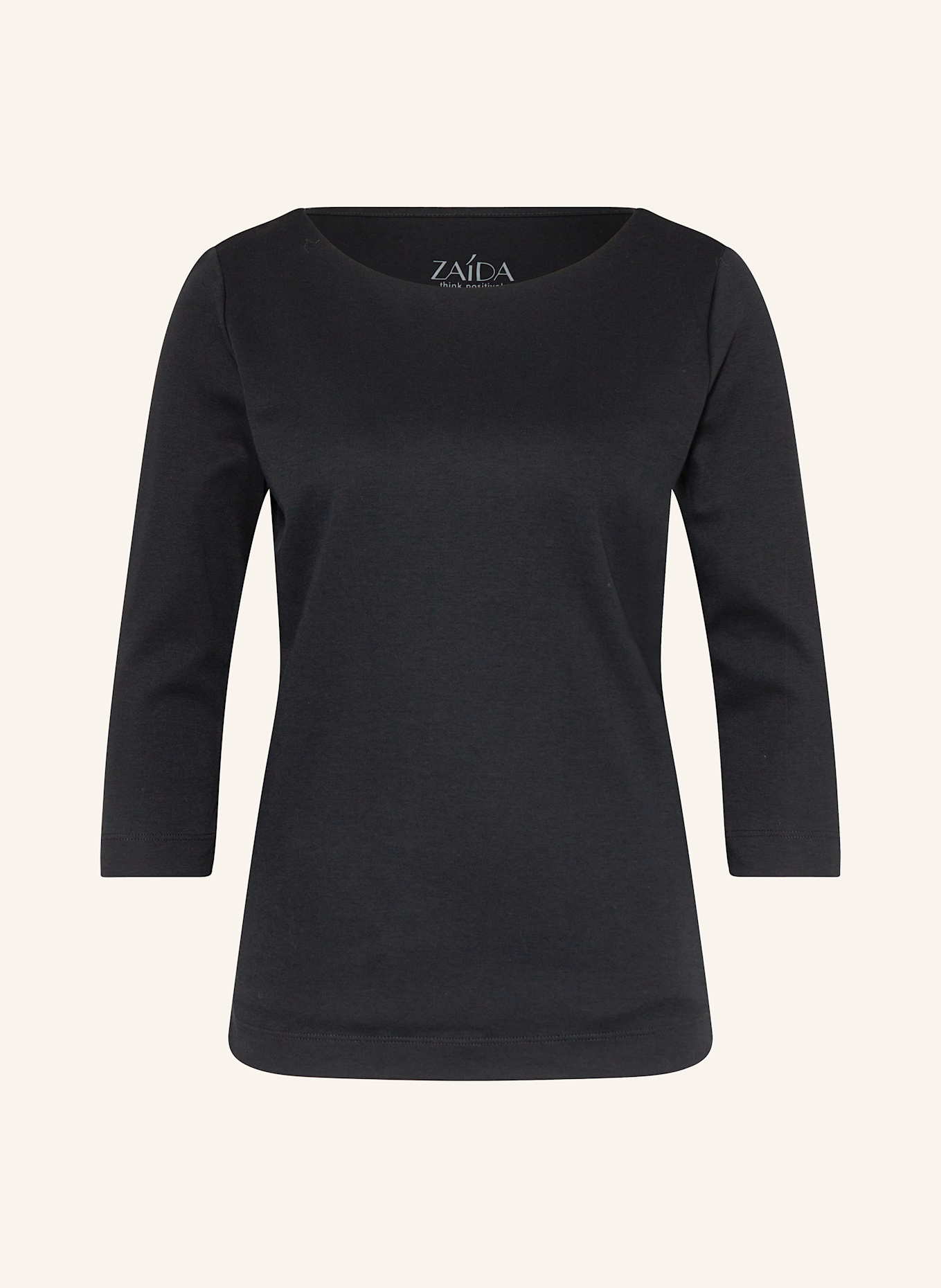 ZAÍDA Shirt mit 3/4-Arm: SCHWARZ