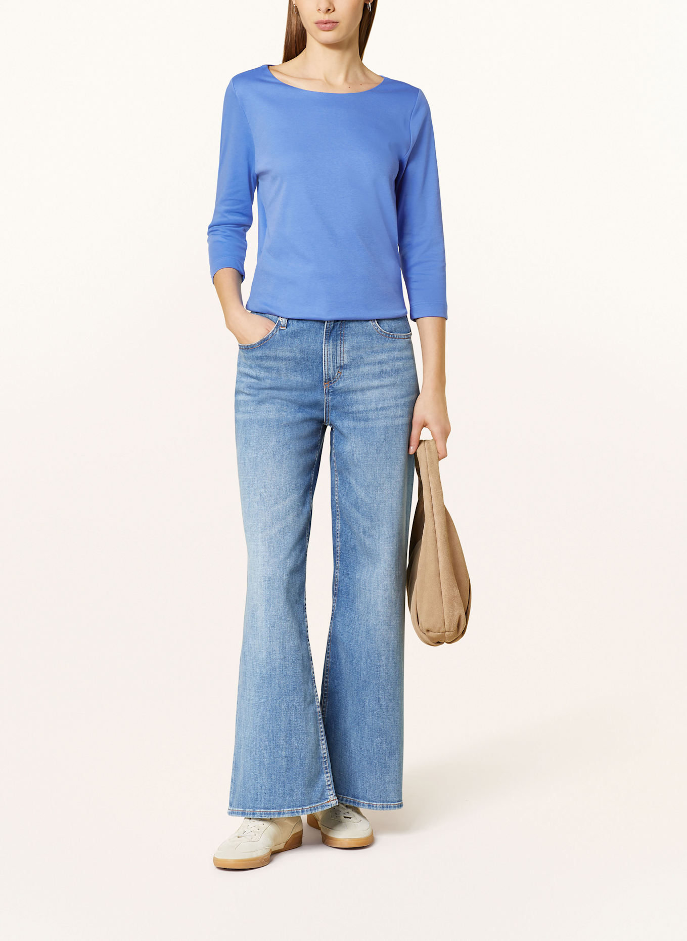 ZAÍDA Koszulka z rękawem 3/4: NIEBIESKI