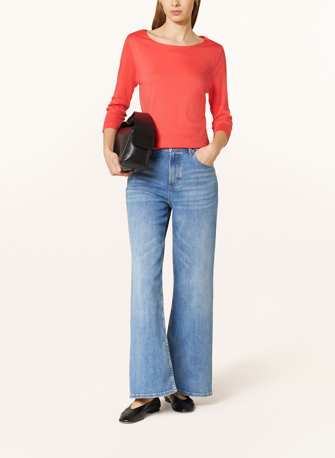 ZAÍDA Koszulka z rękawem 3/4: CZERWONY