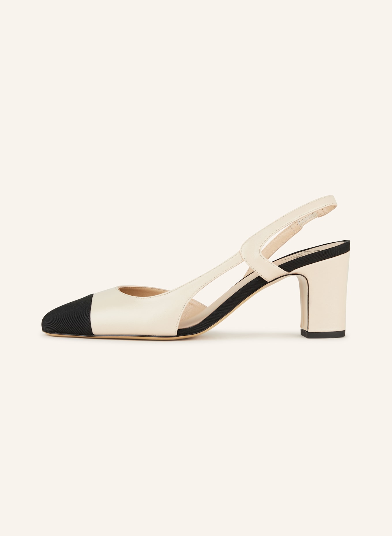 FESTA Slingpumps FICUS: CREME / SCHWARZ