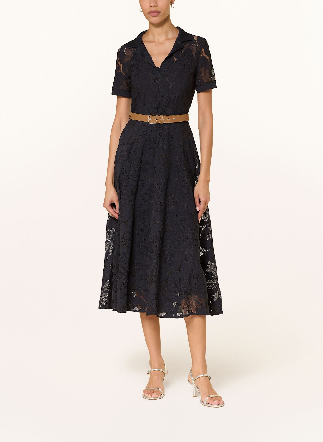【送料&関税込】Max Mara Studio Lace Polo Dress Max Mara Max Mara Studio Canada Lace Shirt Dress - Shirts