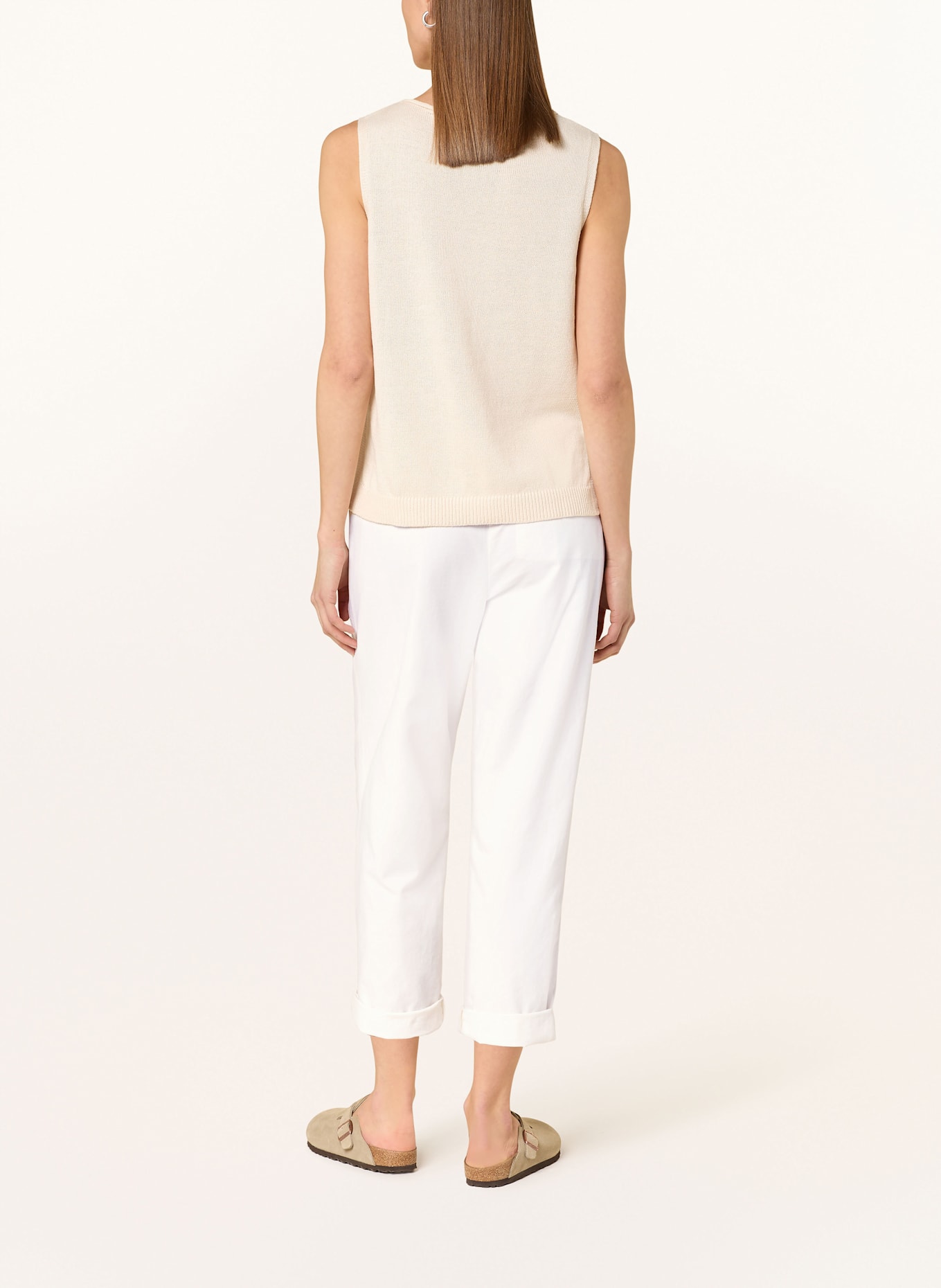 Marc O'Polo Pants in jogger style: ECRU