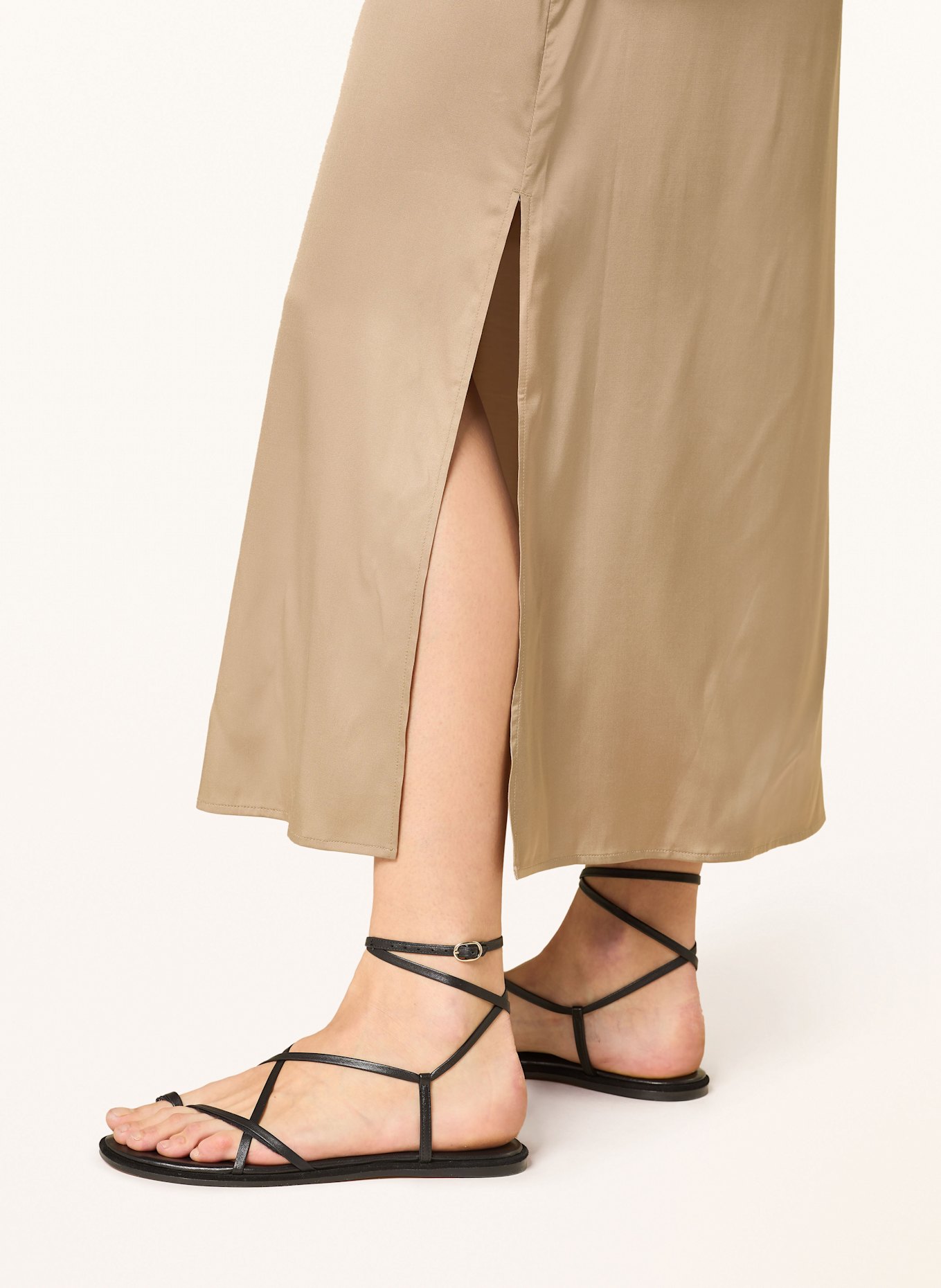 Marc O'Polo Satin dress: BEIGE