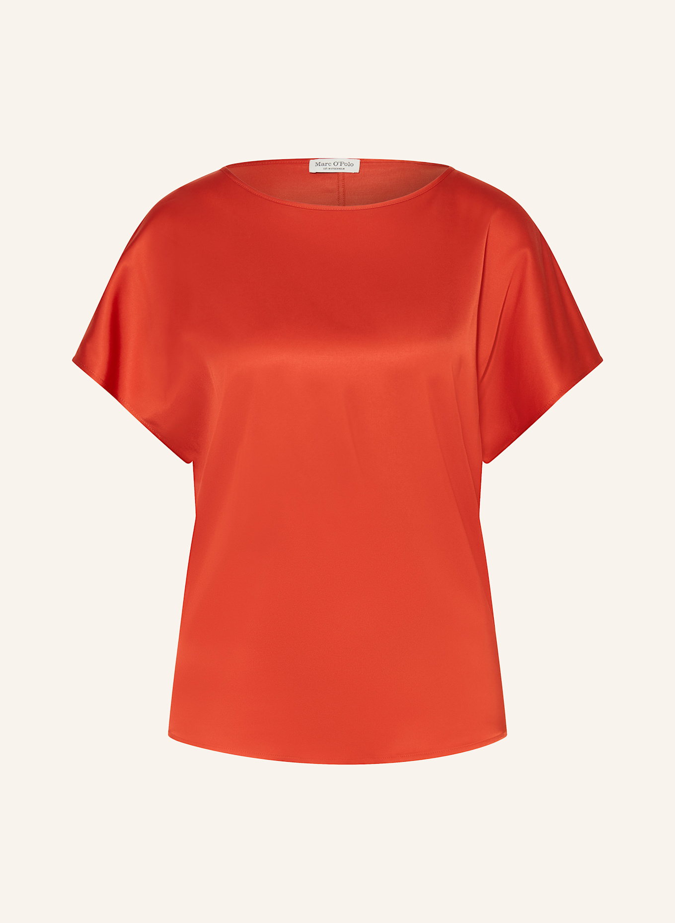 Marc O'Polo Blusenshirt aus Satin: ROT