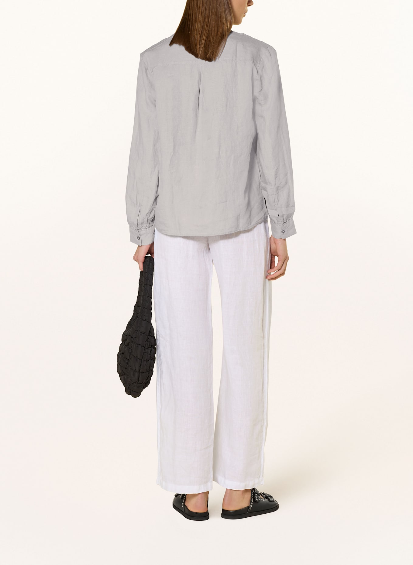 Marc O'Polo Blusenshirt aus Leinen: BLAUGRAU