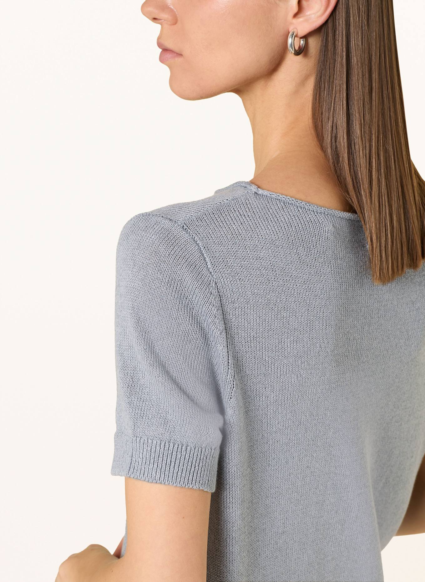 Marc O'Polo Strickkleid mit Leinen: GRAU