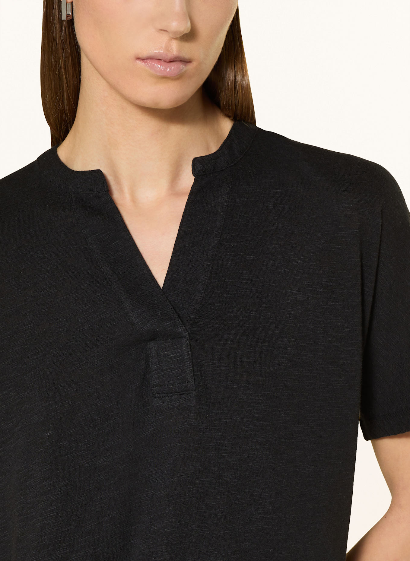 Marc O'Polo Shirt blouse made of jersey: BLACK