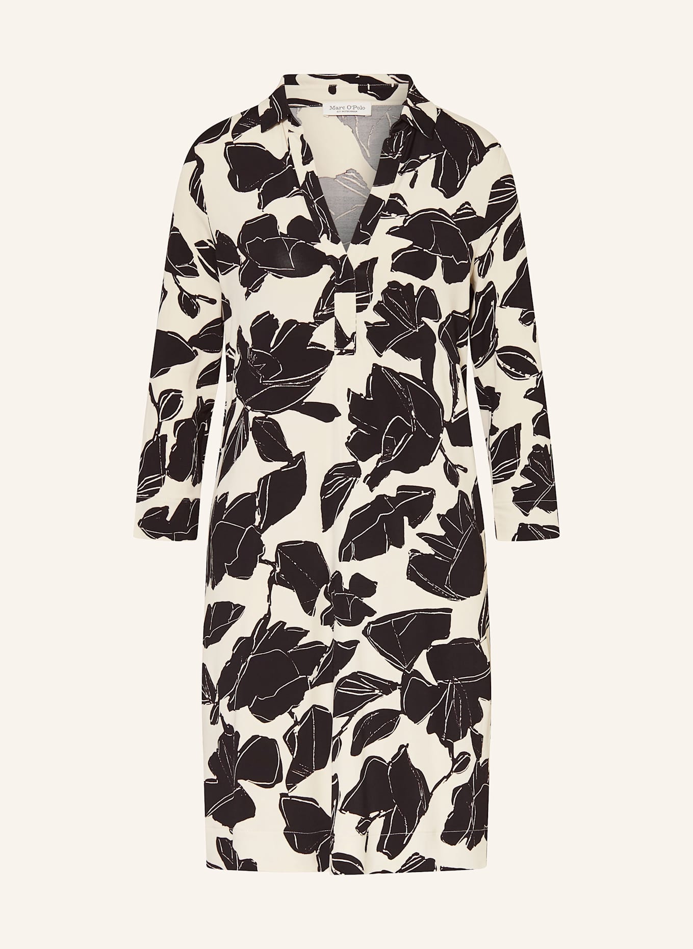 Marc O'Polo Kleid: ECRU / SCHWARZ