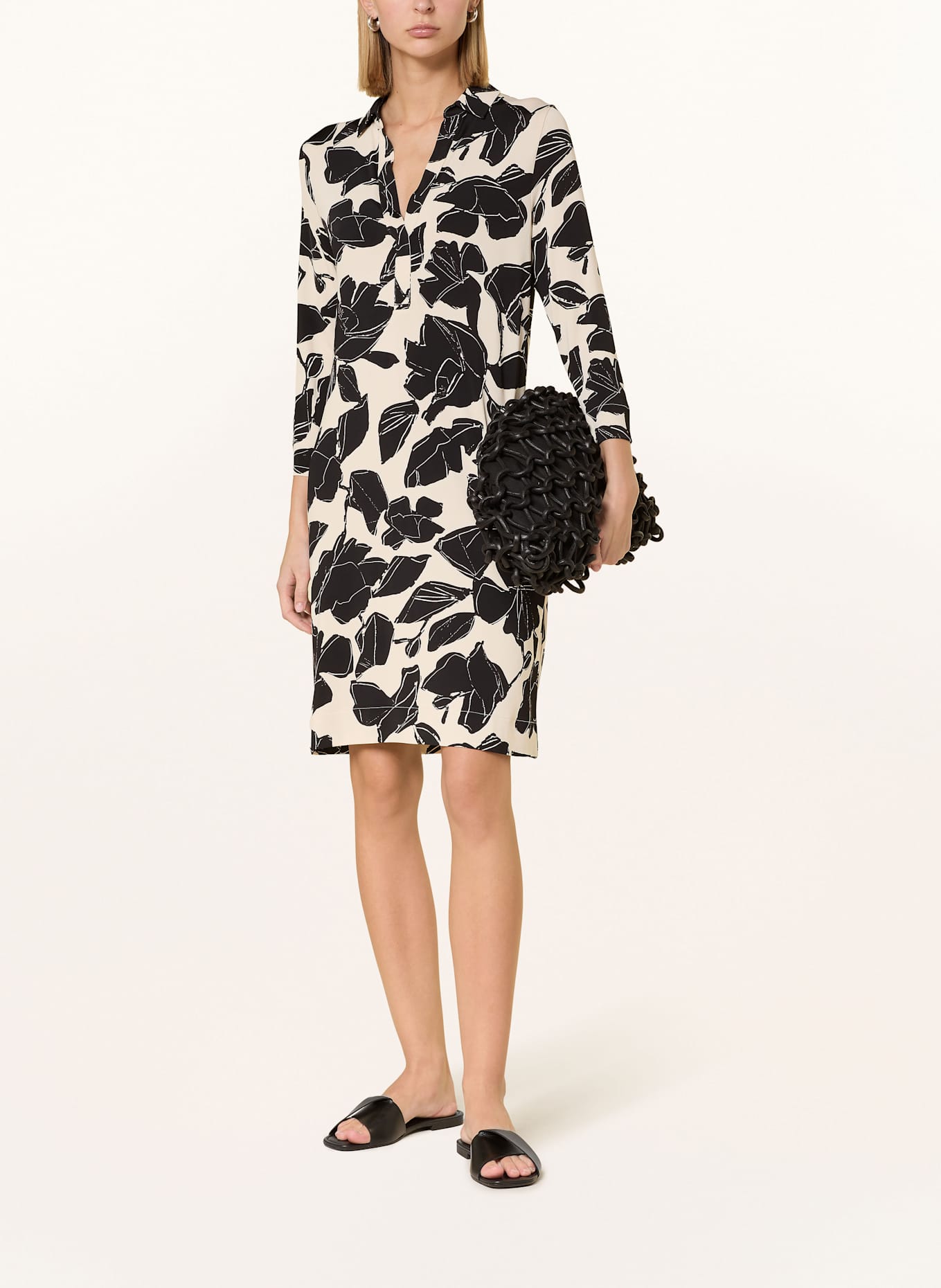 Marc O'Polo Kleid: ECRU / SCHWARZ