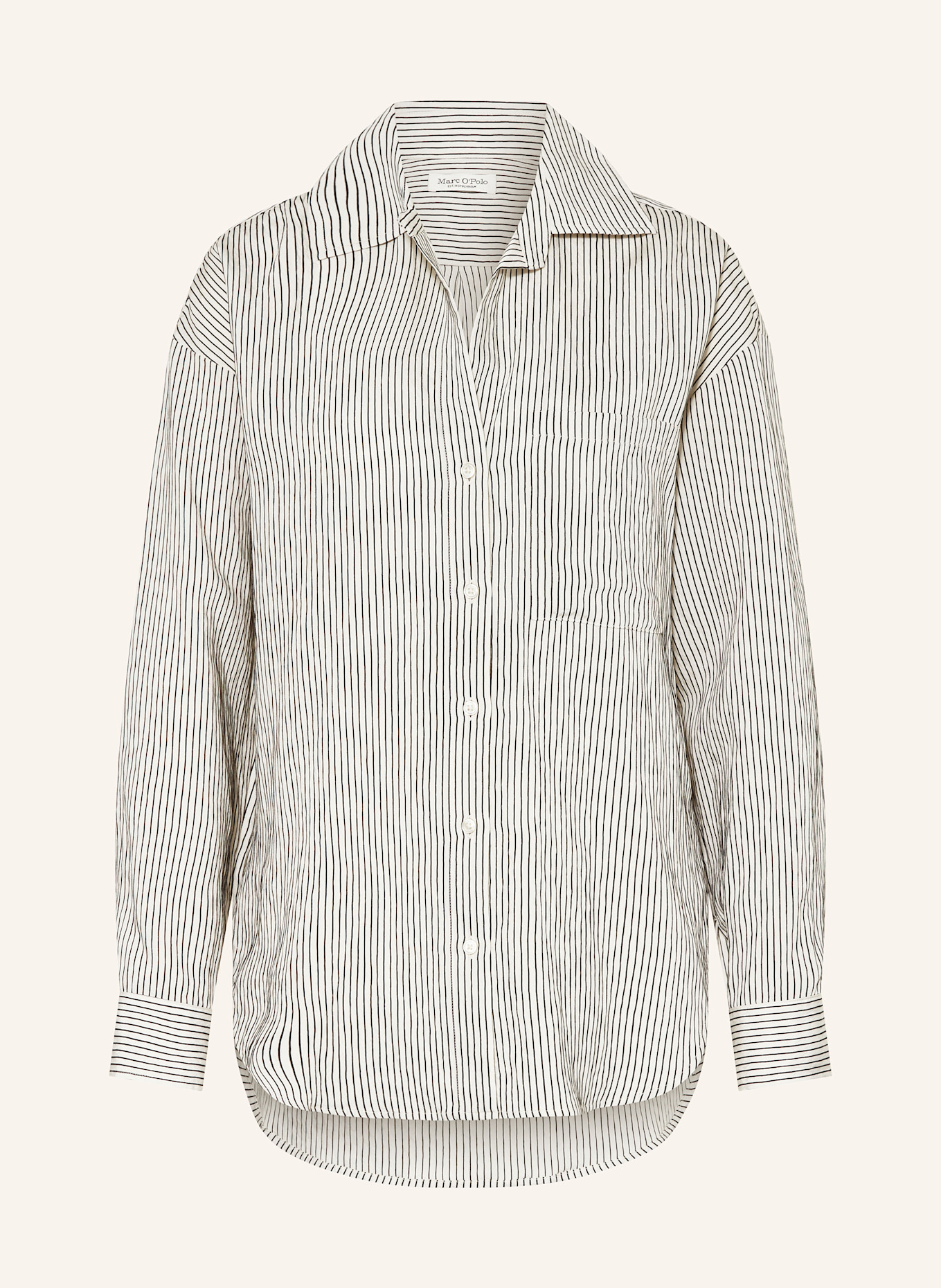 Marc O'Polo Bluse: ECRU / SCHWARZ