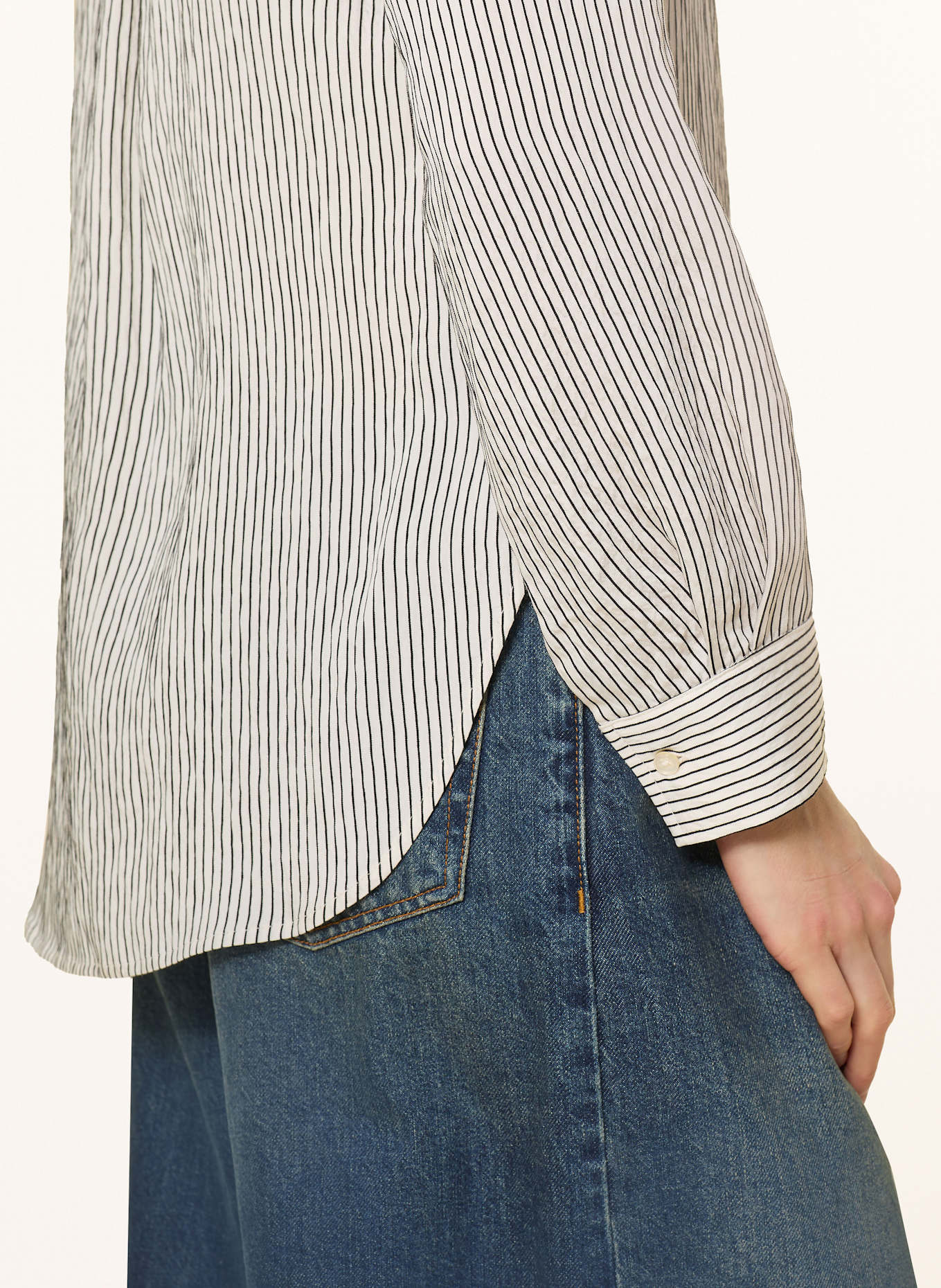 Marc O'Polo Bluse: ECRU / SCHWARZ