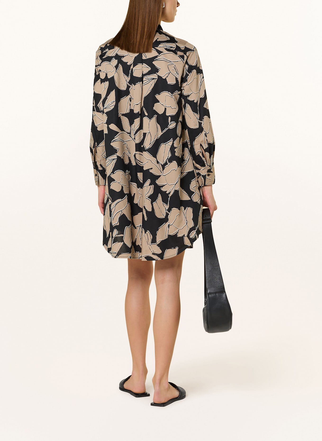 Marc O'Polo Hemdblusenkleid: SCHWARZ/ BEIGE