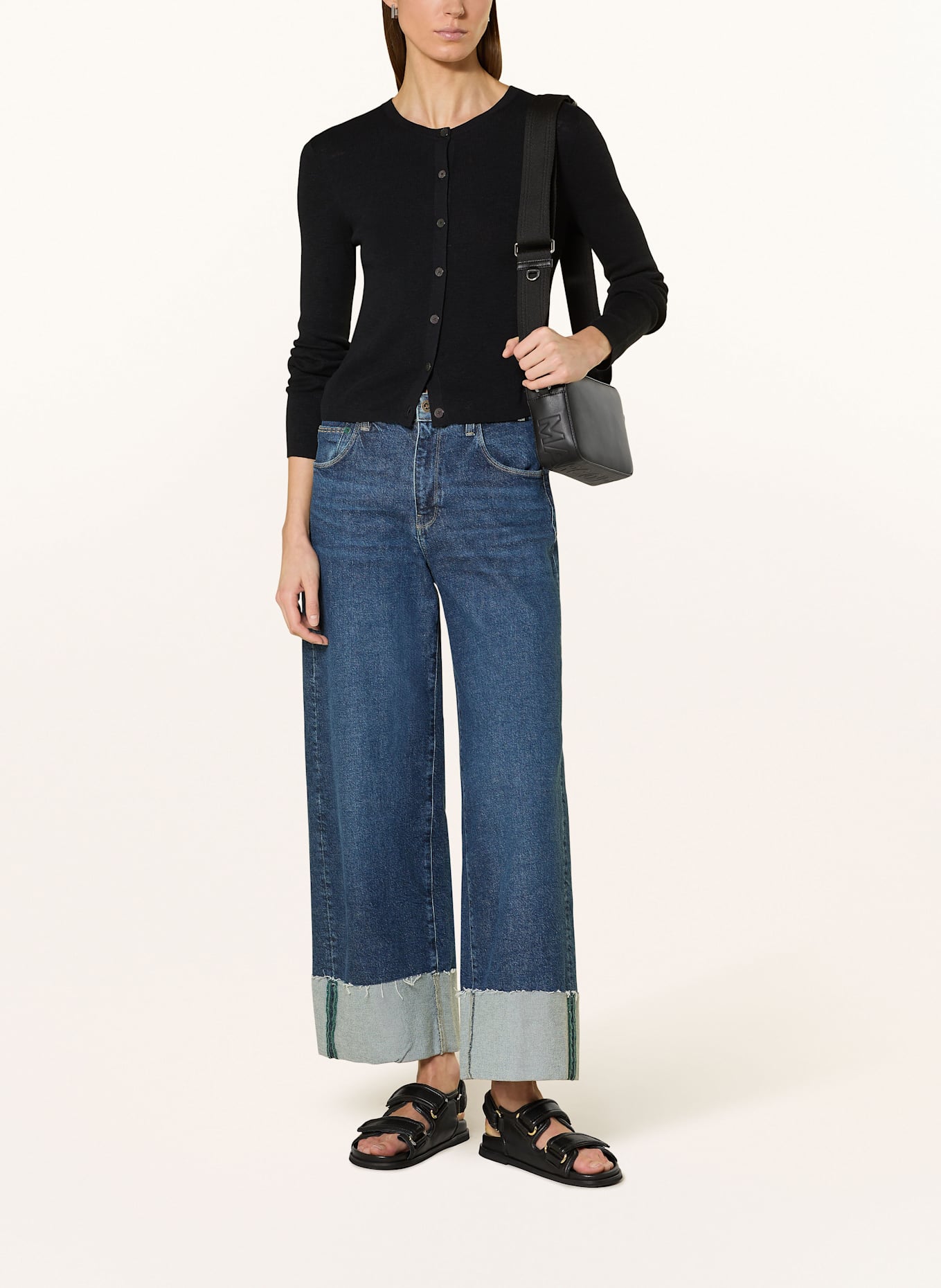 Marc O'Polo Strickjacke: SCHWARZ